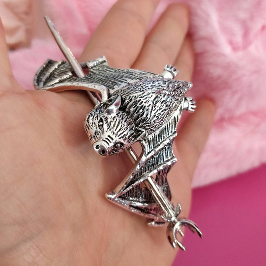 Bat Hair Barrette/ hair clip