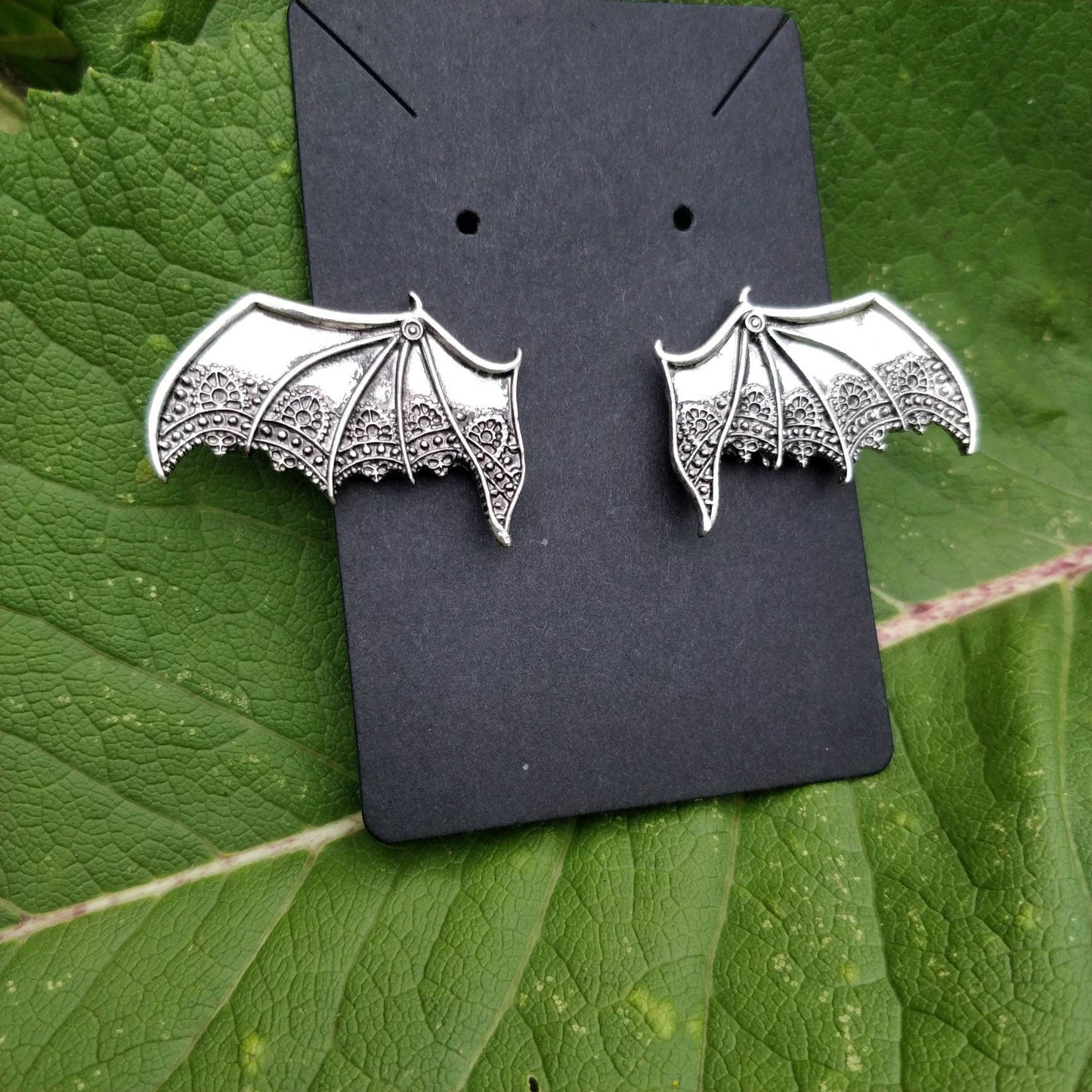 Bat Hair Clips. Trad Goth vampire hair accessories Halloween