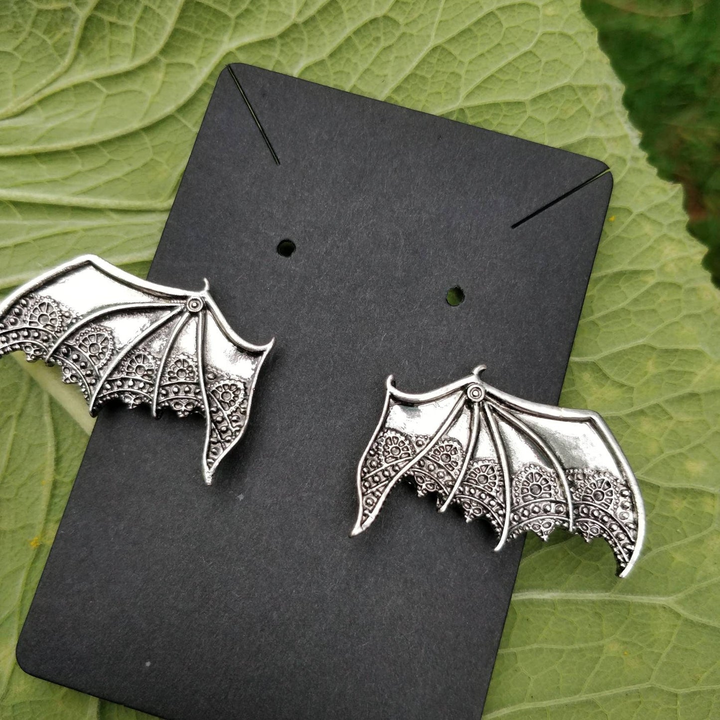 Bat Hair Clips. Trad Goth vampire hair accessories Halloween