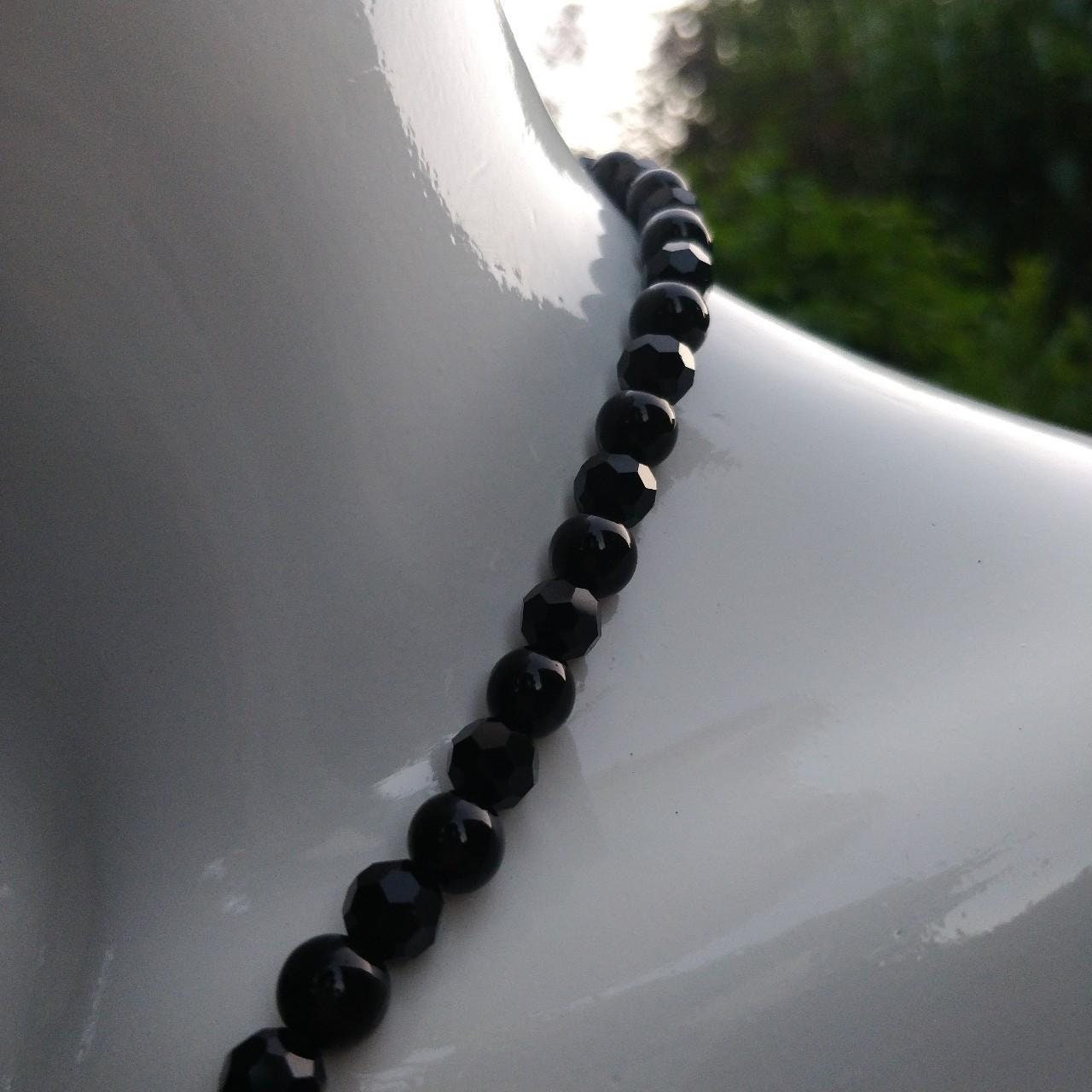 Beaded Crucifix Heart Necklace