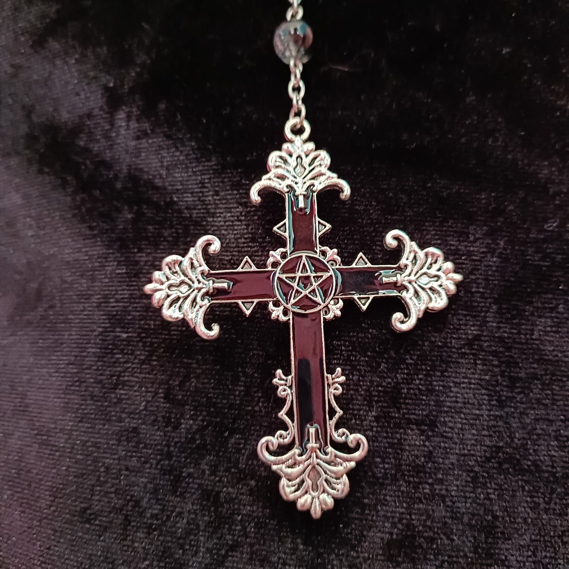 Black Ombre Rosary- Nancy D