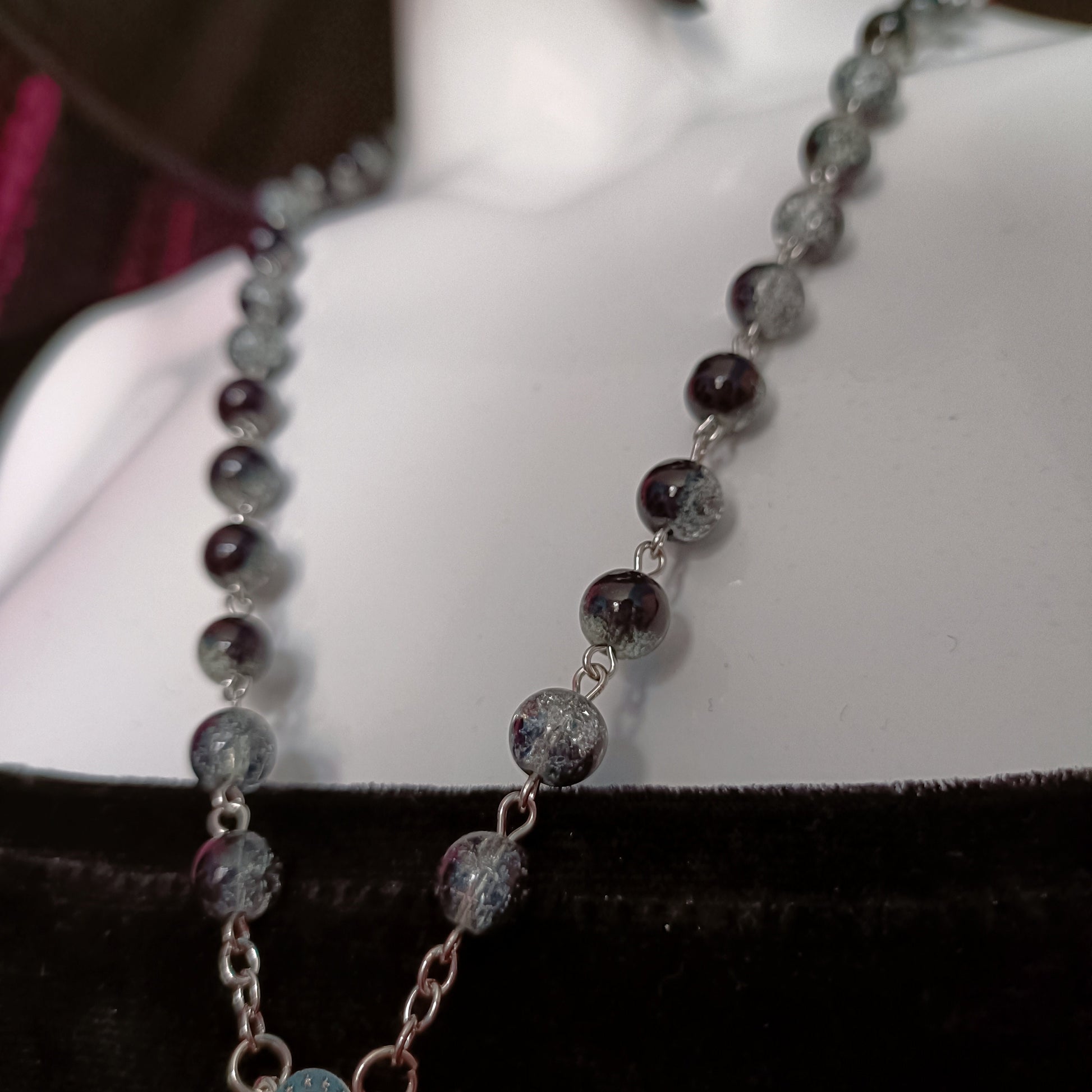 Black Ombre Rosary- Nancy D