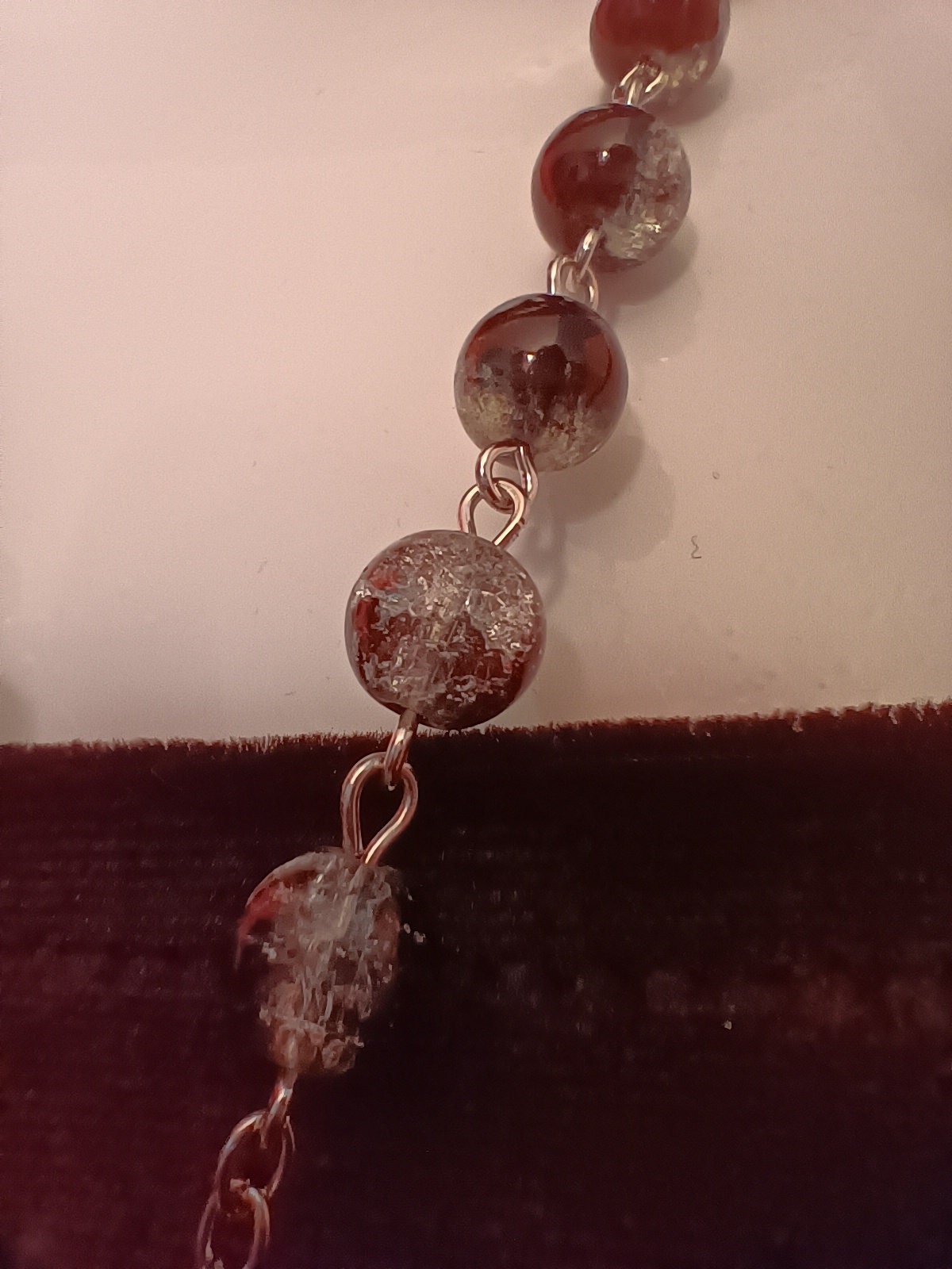 Black Ombre Rosary- Nancy D