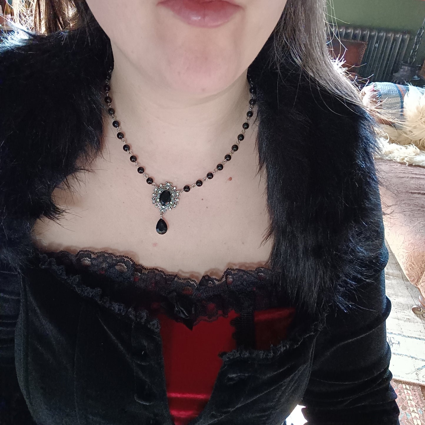Black Vampire Necklace- Our Lady of the Castle