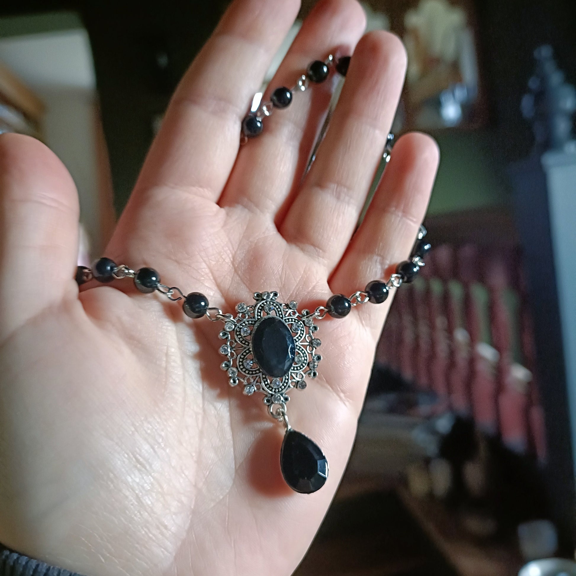 Black Vampire Necklace- Our Lady of the Castle
