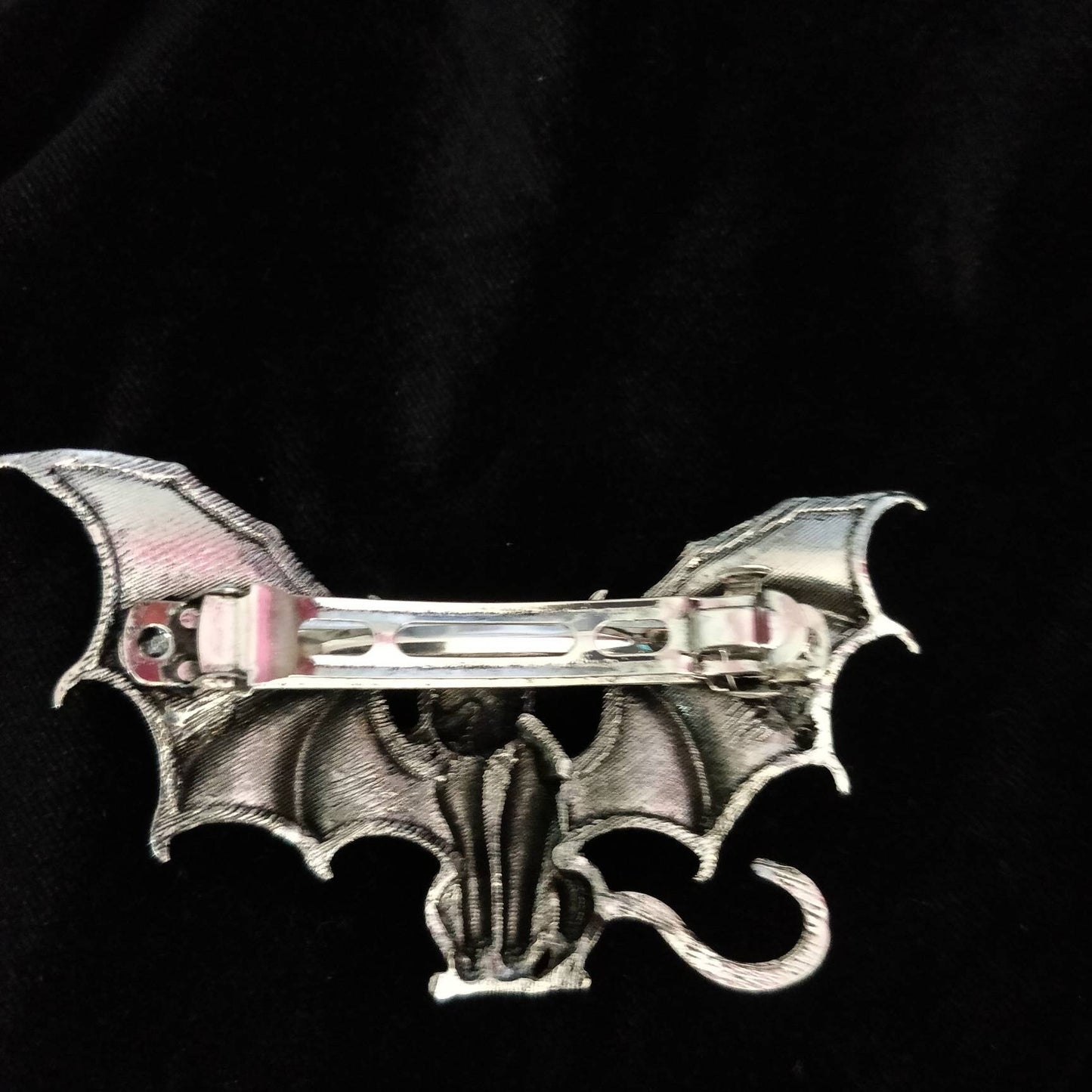 Cat Bat Barrette- Goth Hair Clip