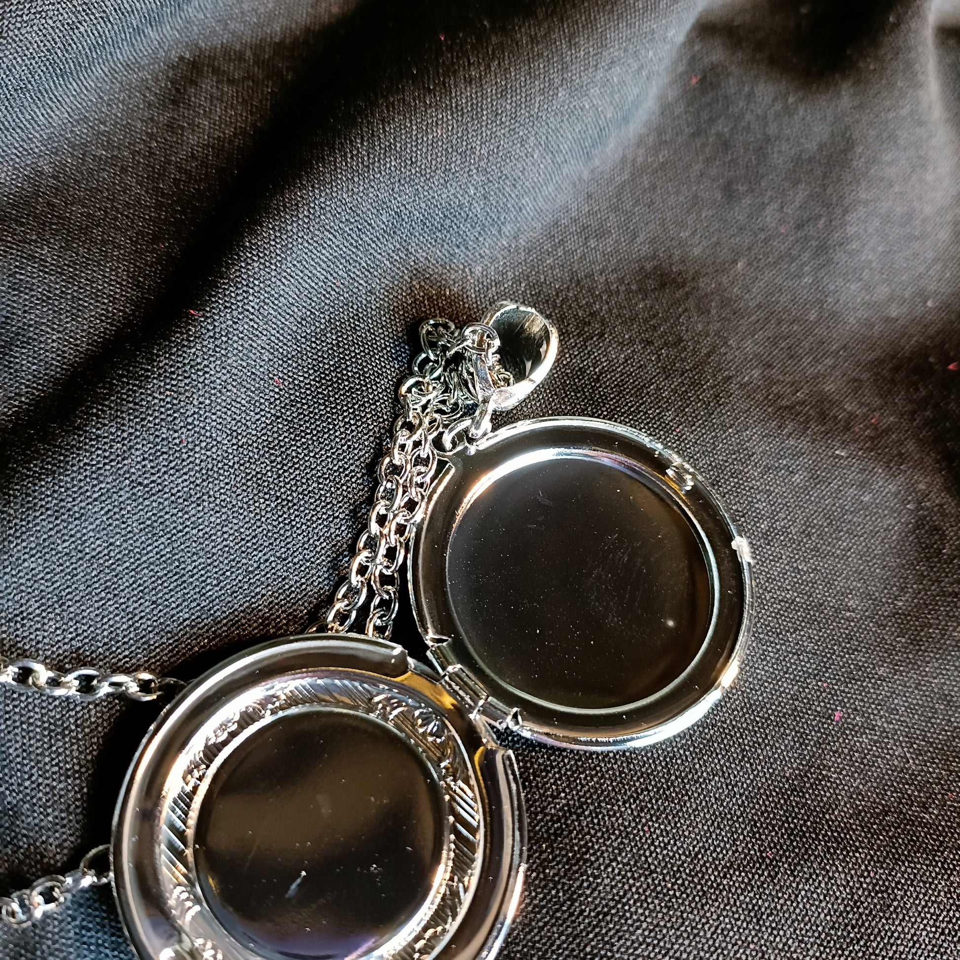 Cat on the Moon Locket Necklace- Whimsigoth photo locket