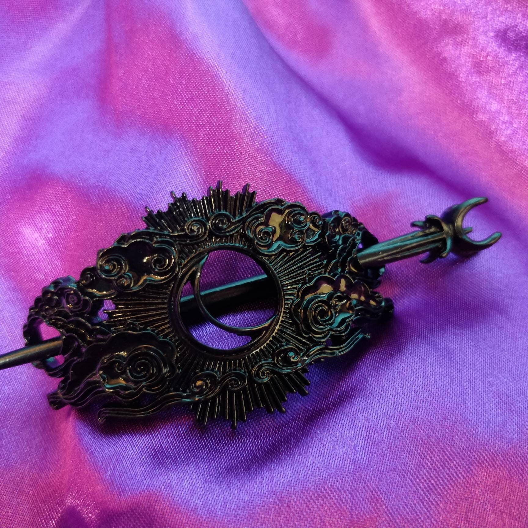Cosmic Hair Barrette - Black