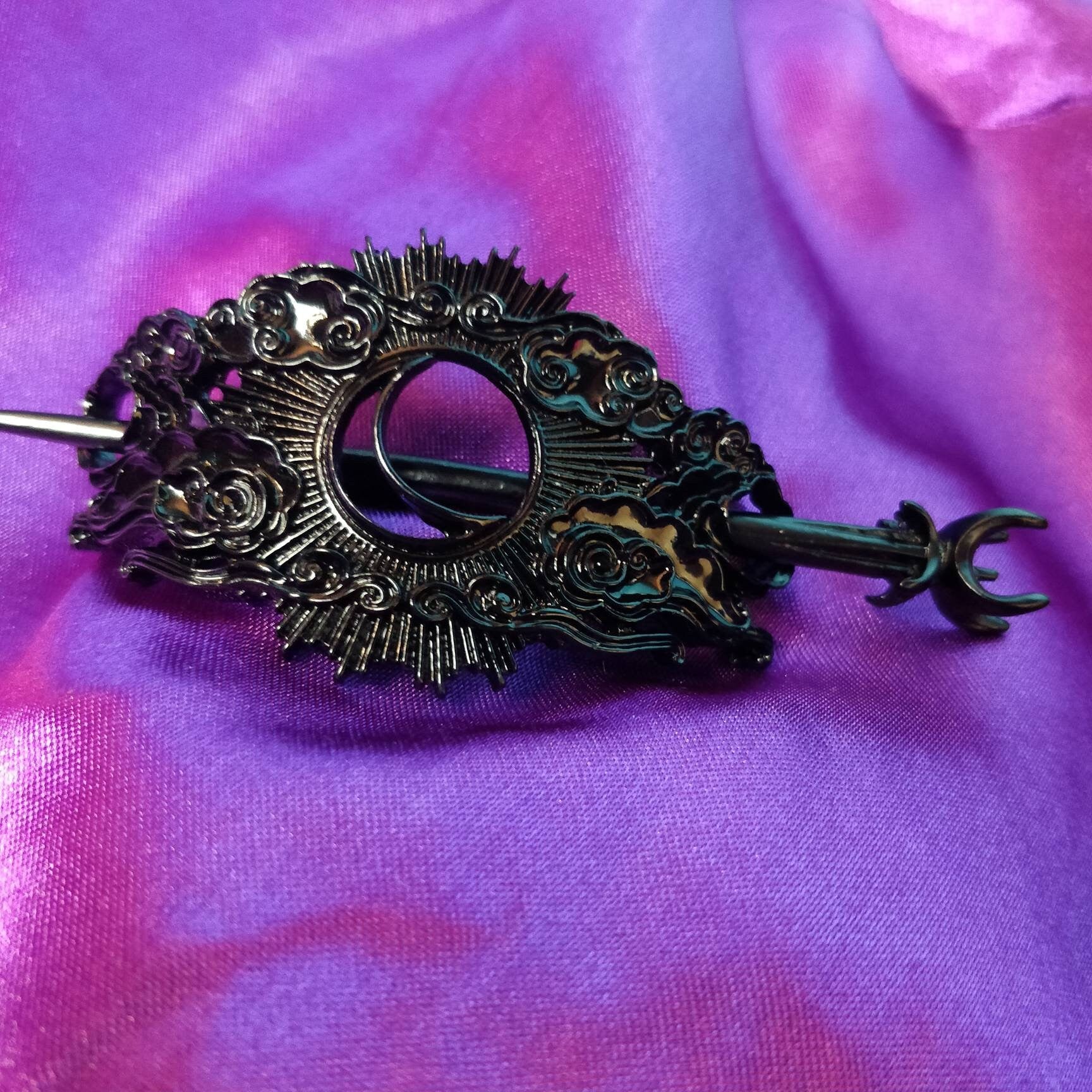Cosmic Hair Barrette - Black
