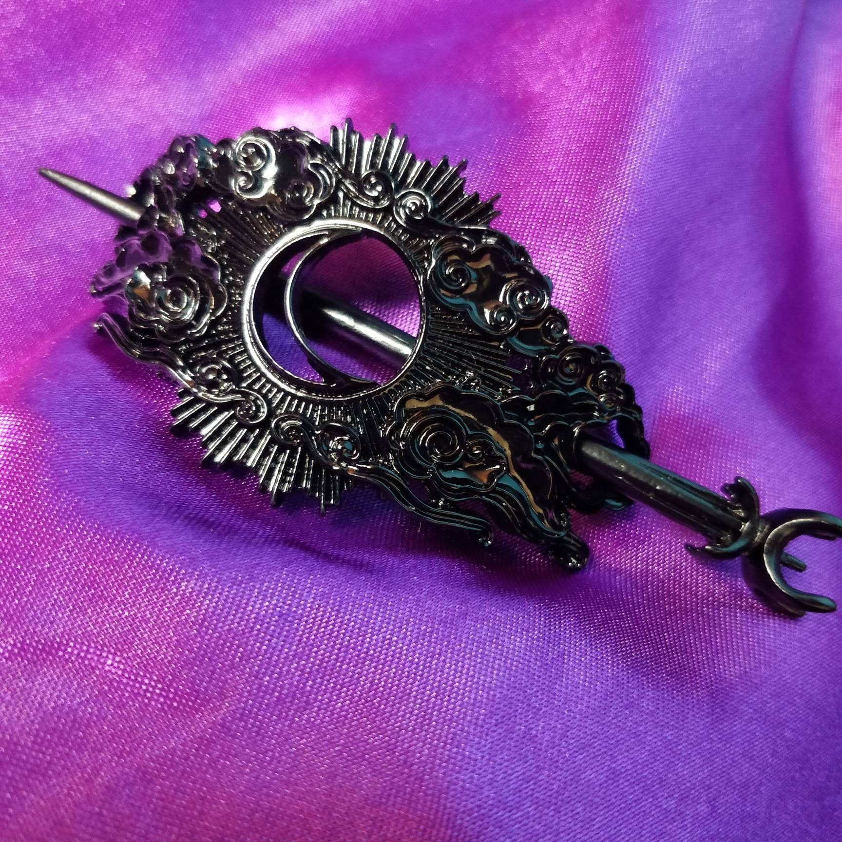 Cosmic Hair Barrette - Black