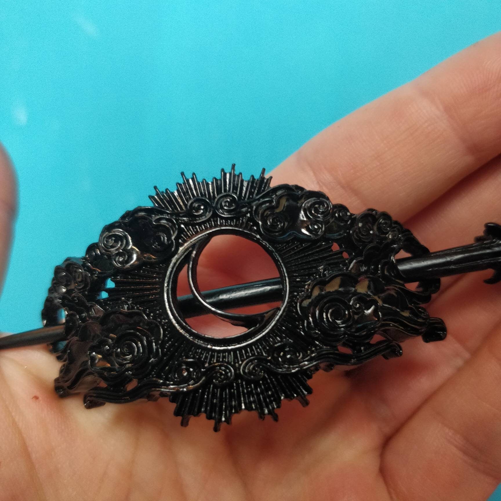 Cosmic Hair Barrette - Black