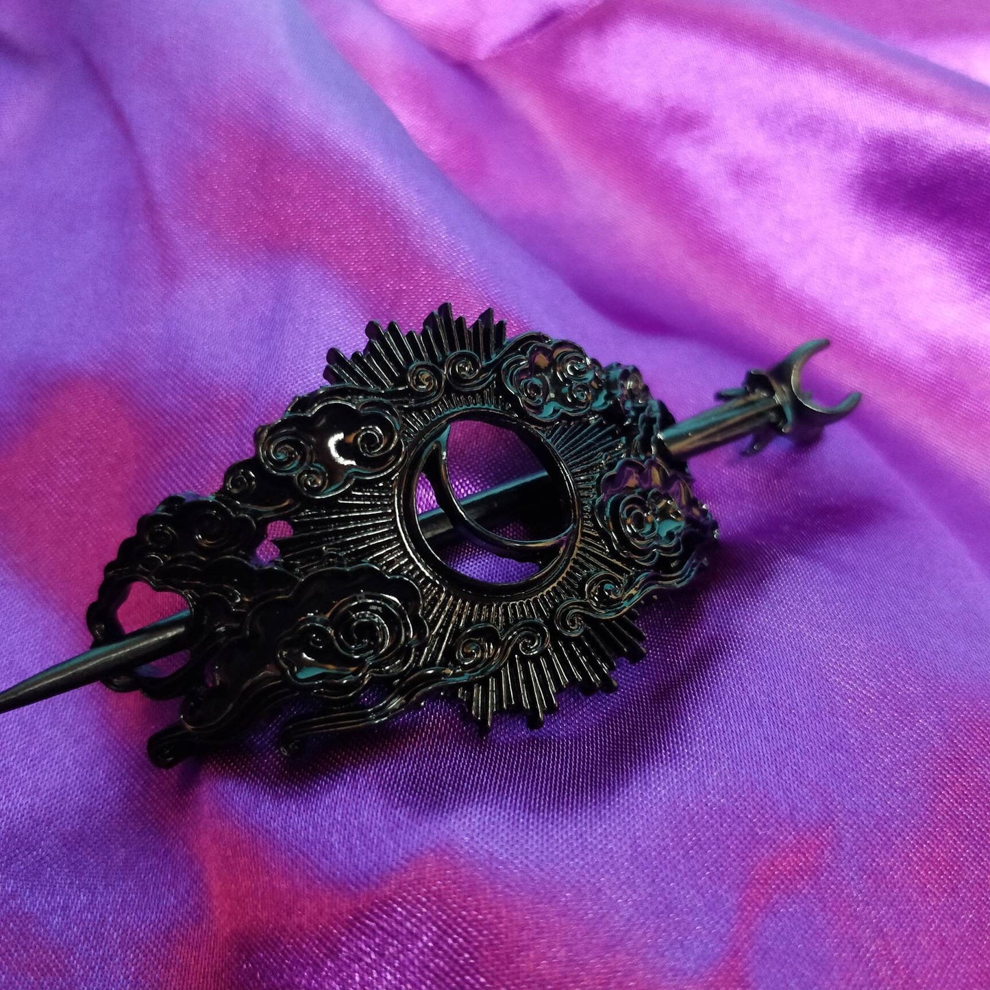 Cosmic Hair Barrette - Black