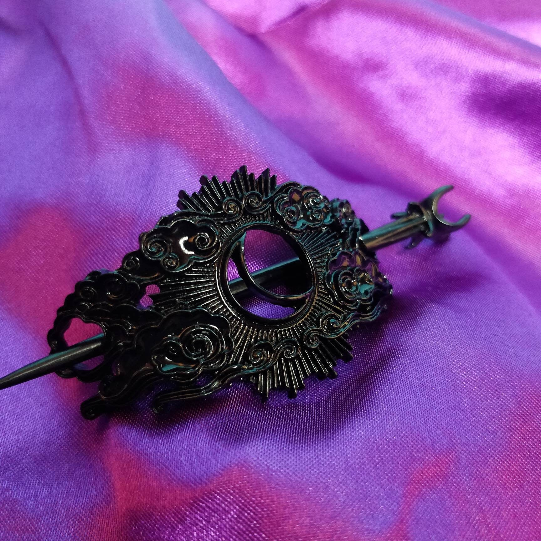 Cosmic Hair Barrette - Black