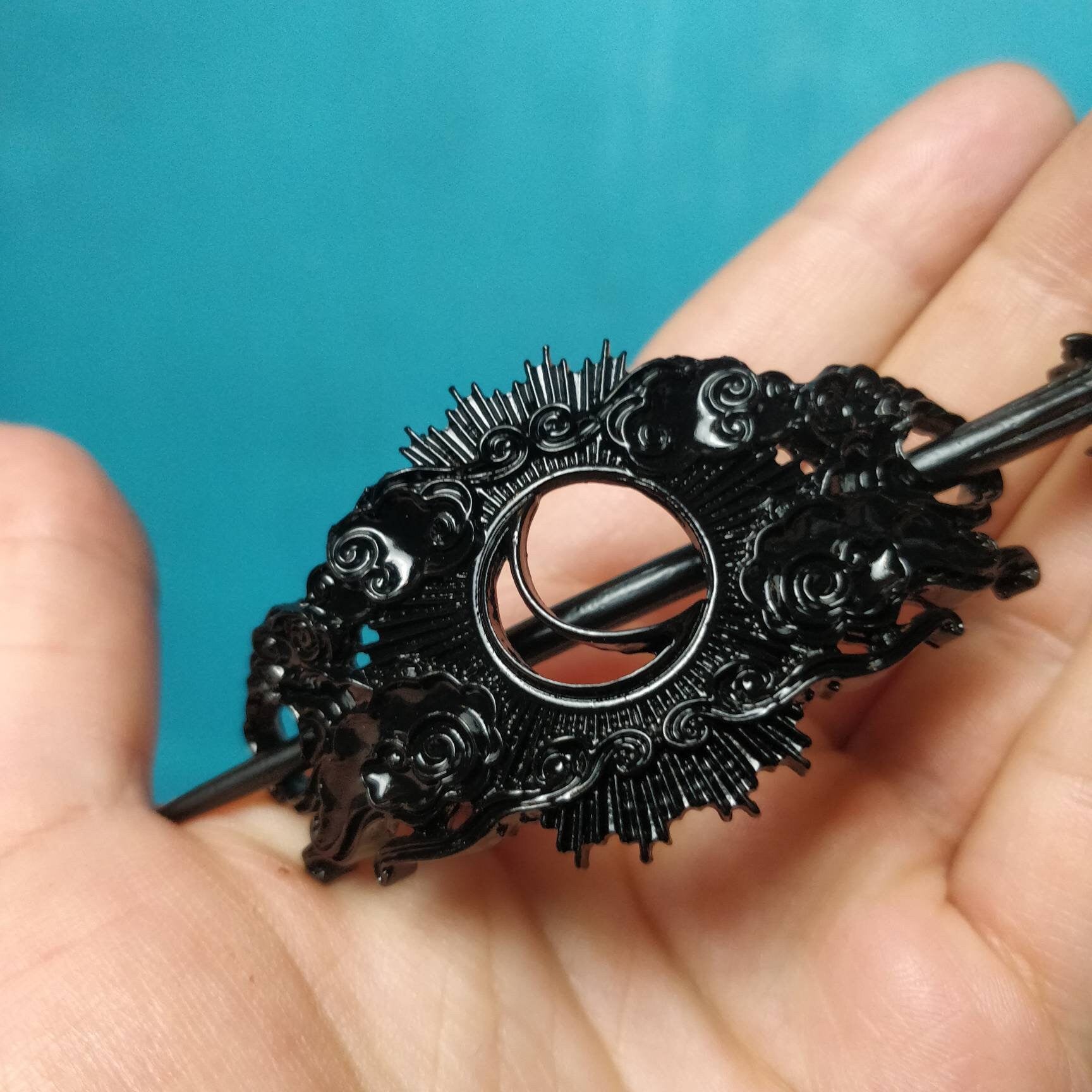 Cosmic Hair Barrette - Black