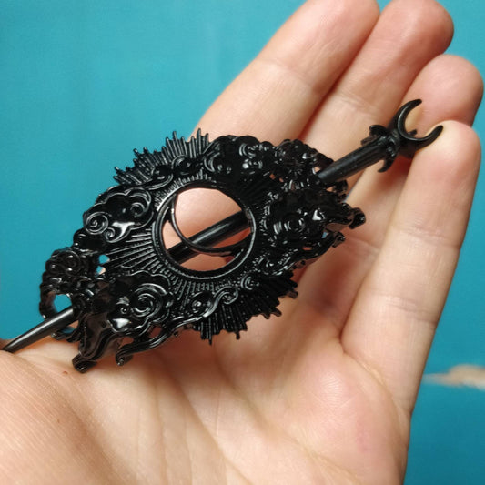 Cosmic Hair Barrette - Black