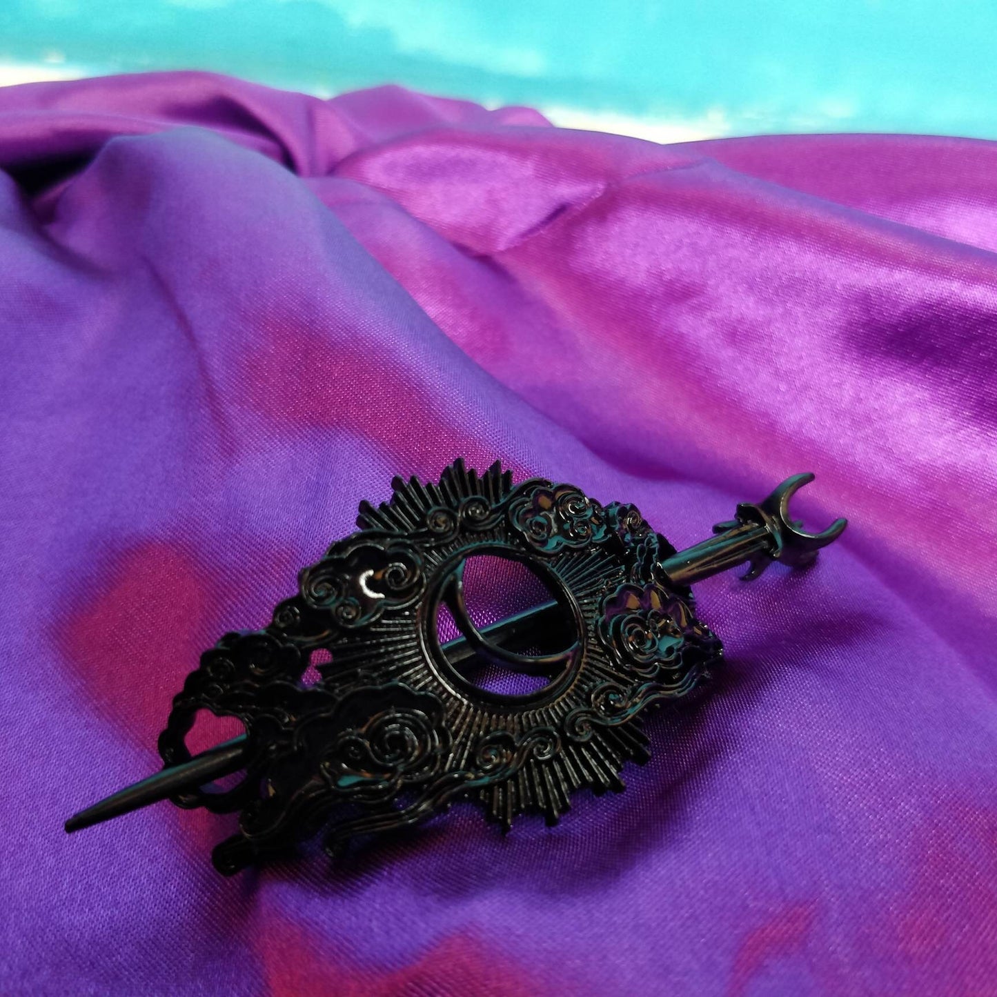 Cosmic Hair Barrette - Black