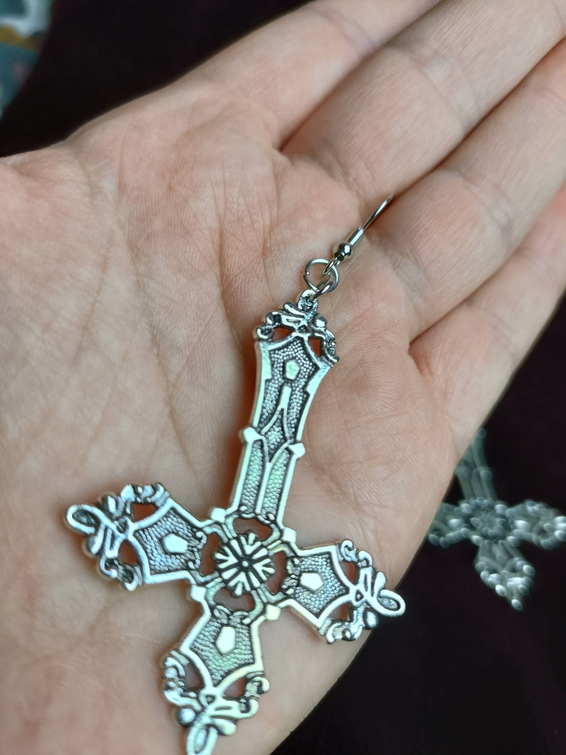 Crucifix Earrings