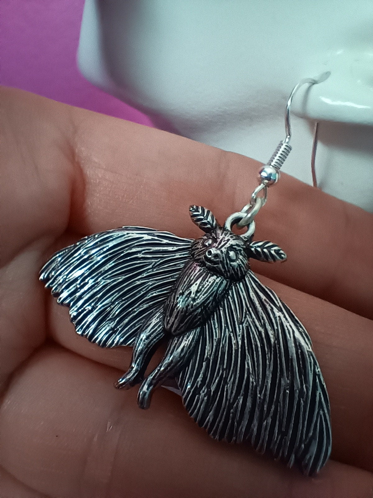 Cryptid Moth Earrings