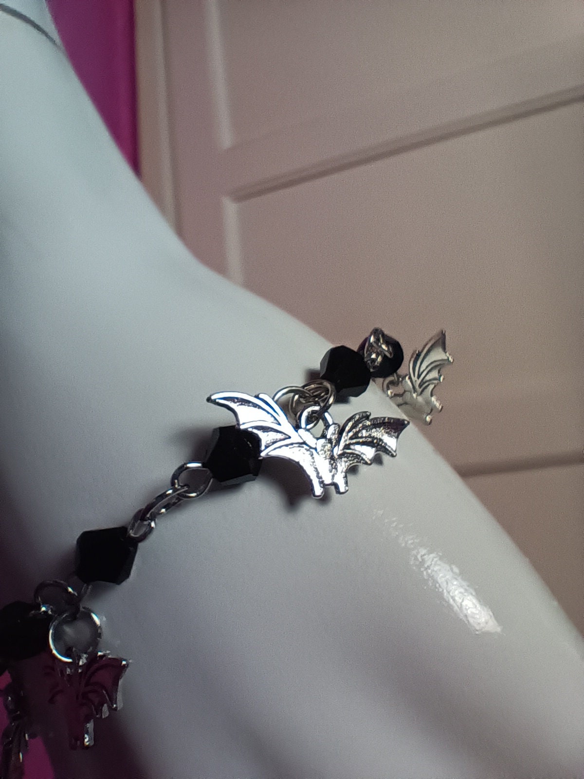 Dainty Bat Bracelet- goth jewellery