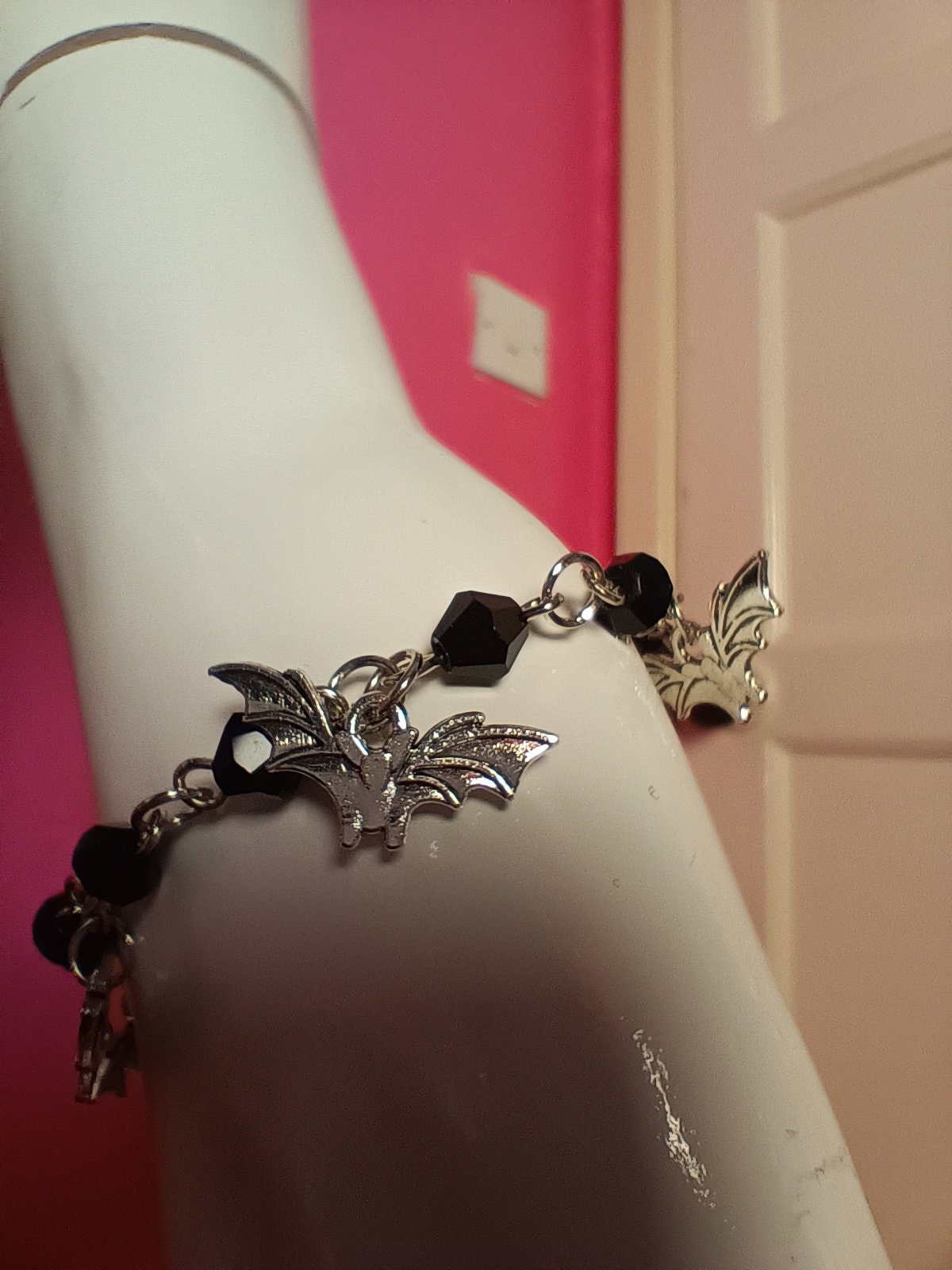 Dainty Bat Bracelet- goth jewellery