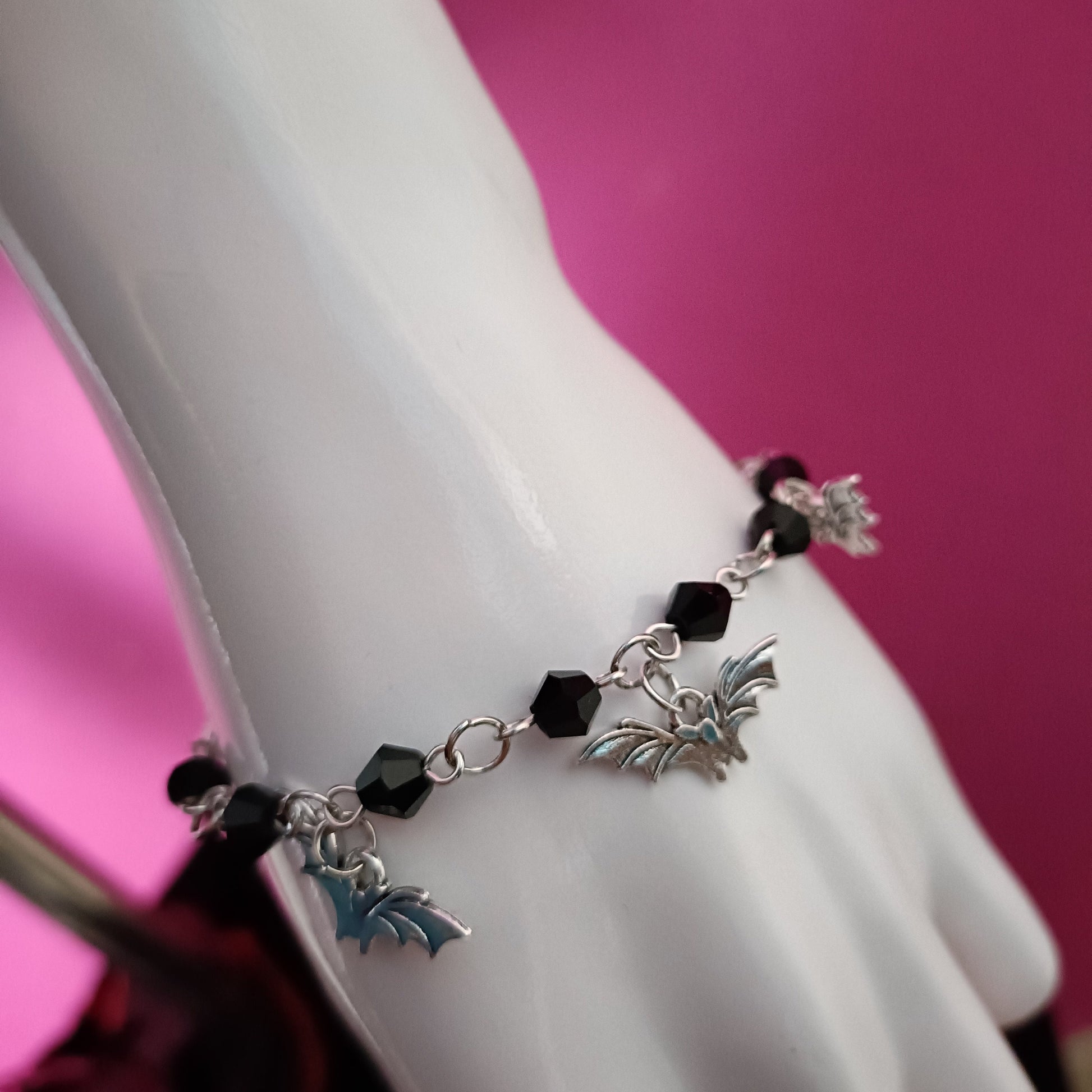 Dainty Bat Bracelet- goth jewellery