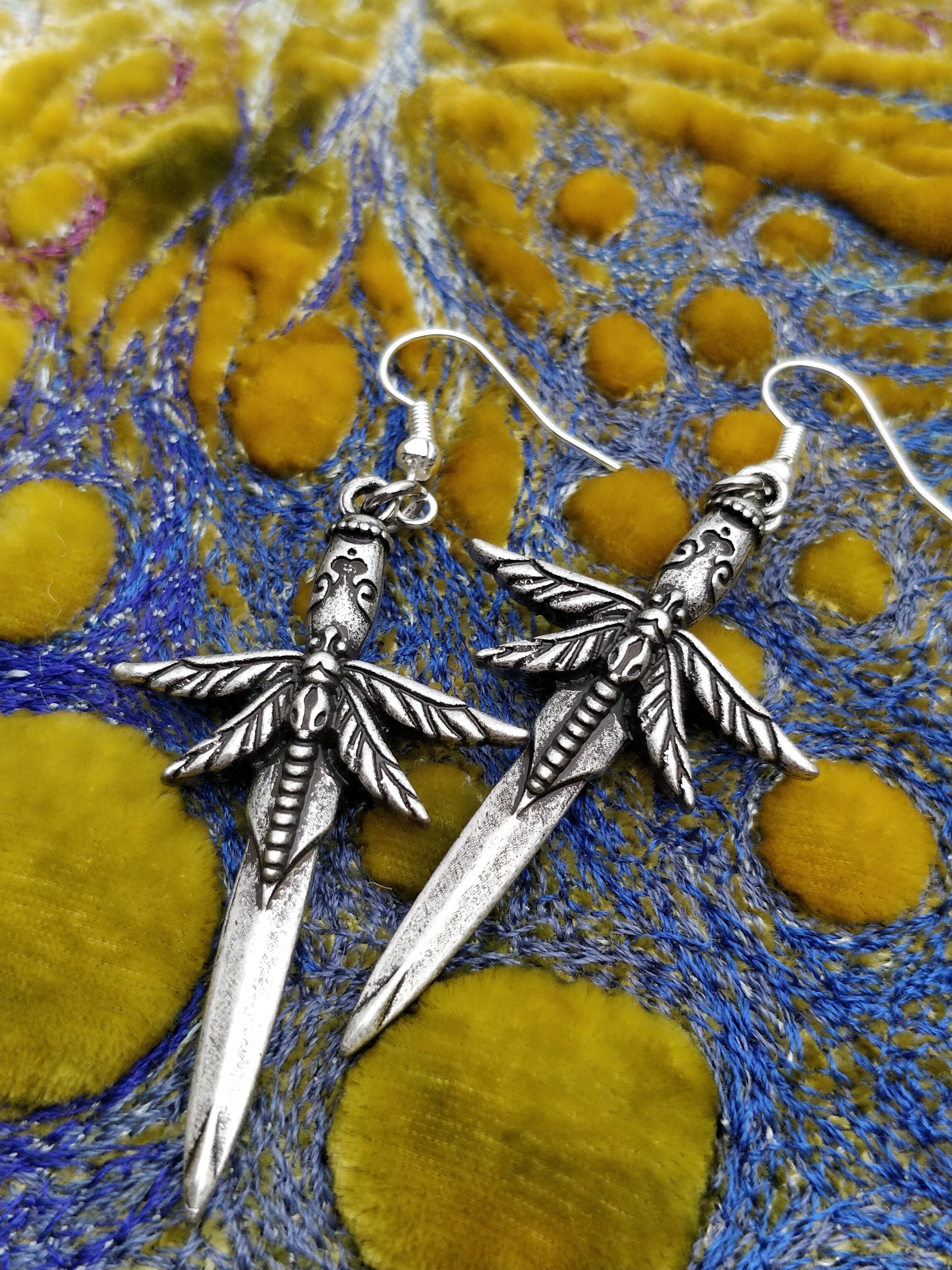Dragonfly Sword Earrings