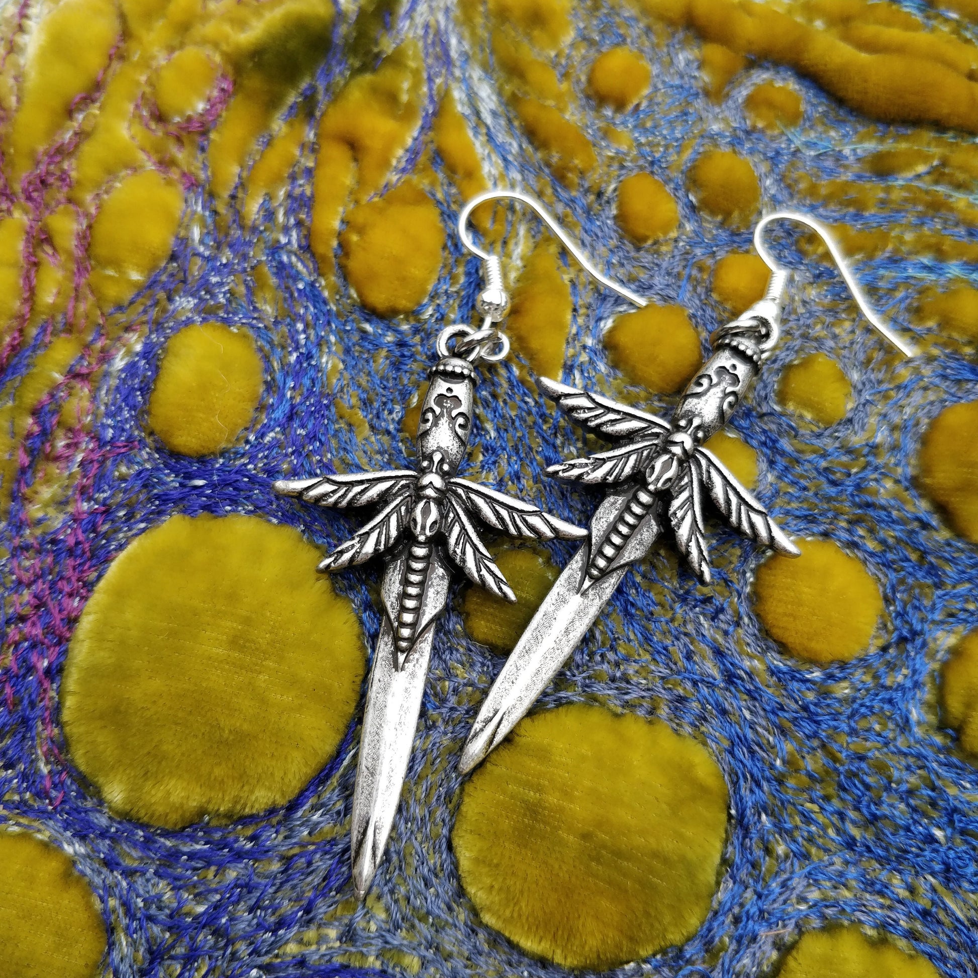 Dragonfly Sword Earrings