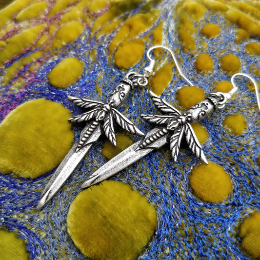 Dragonfly Sword Earrings