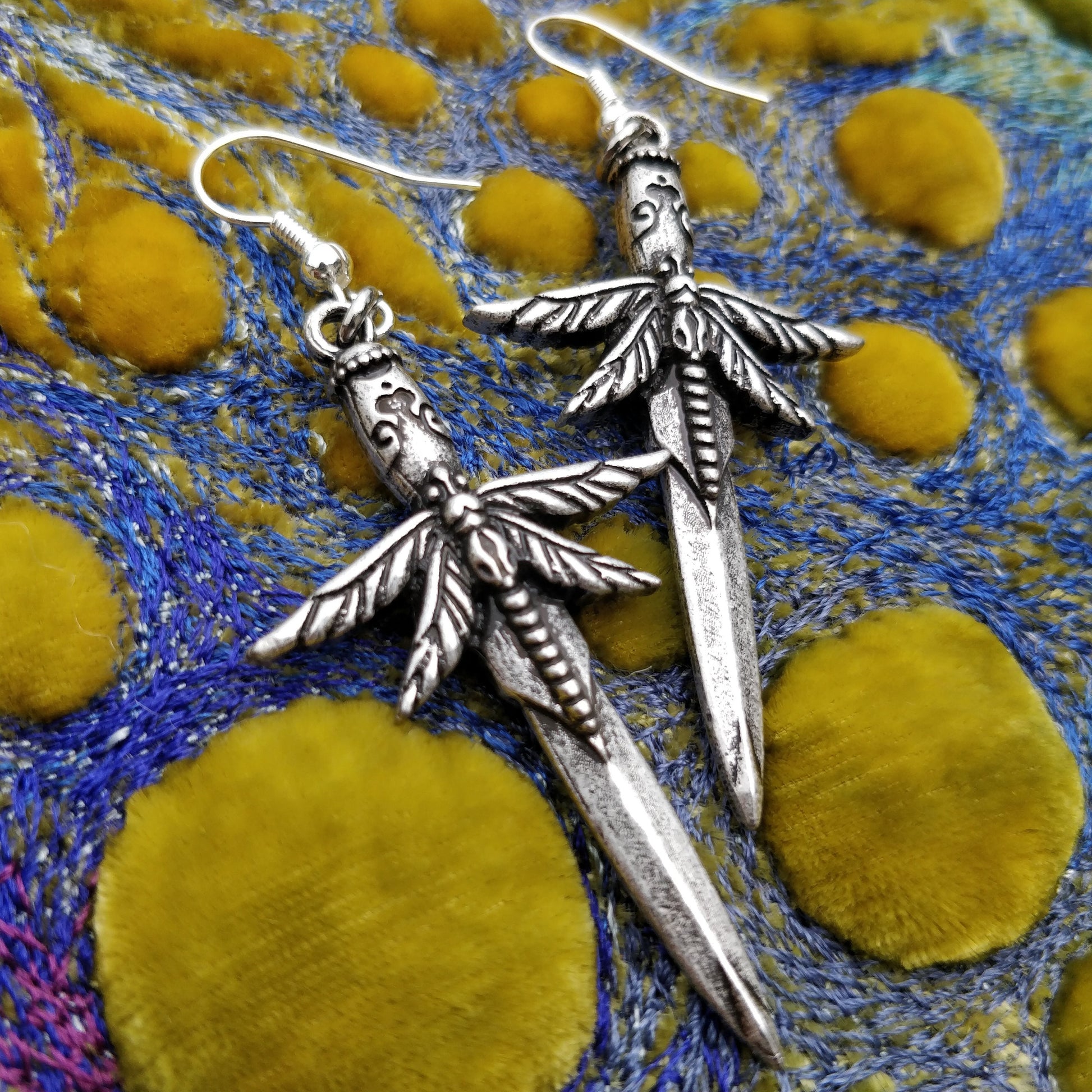 Dragonfly Sword Earrings