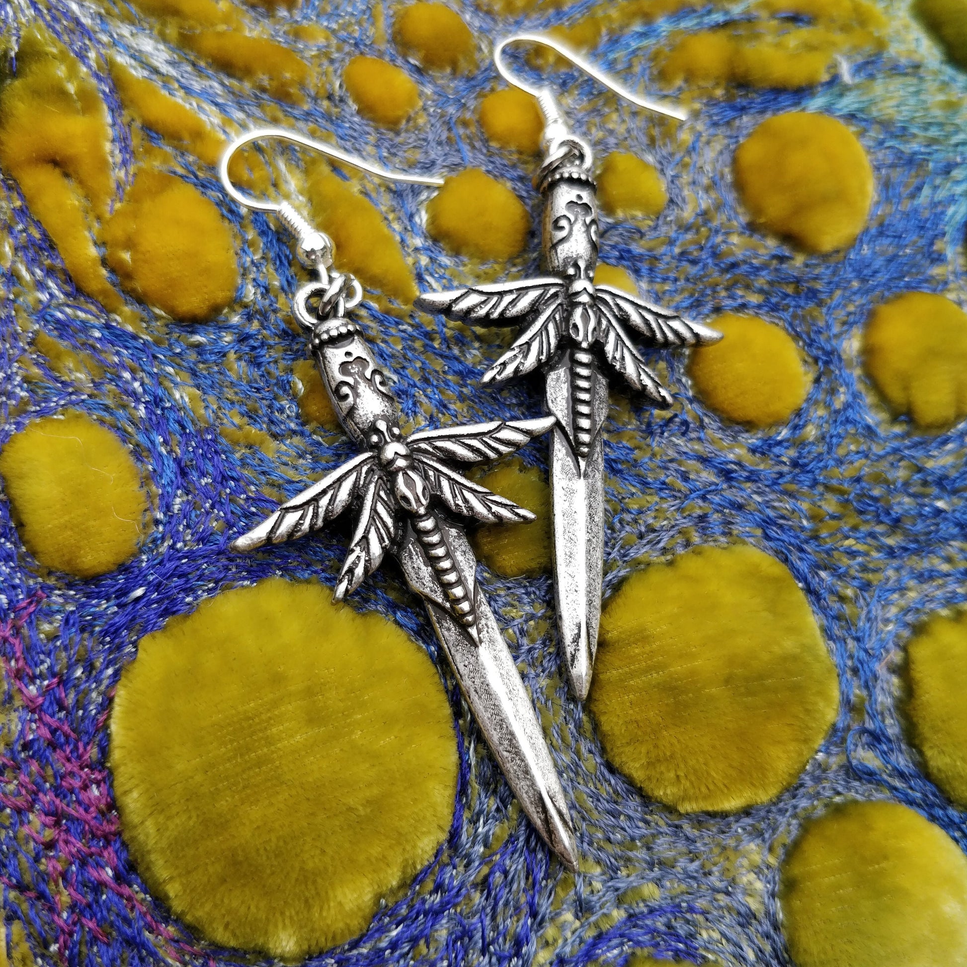 Dragonfly Sword Earrings