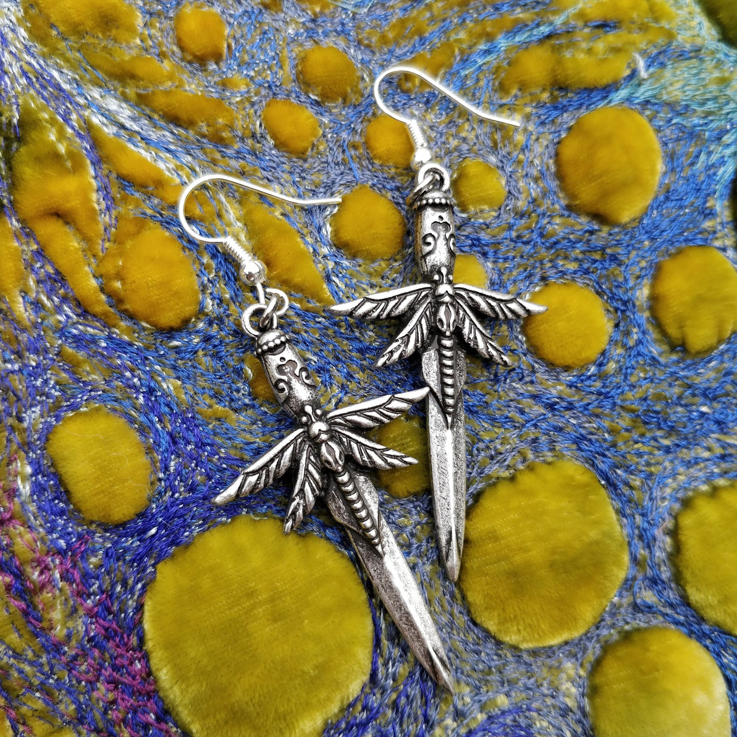 Dragonfly Sword Earrings