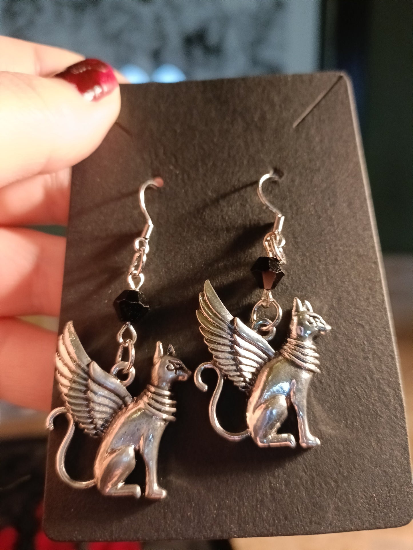 Egyptian Cat Goddess Earrings (Bastet)
