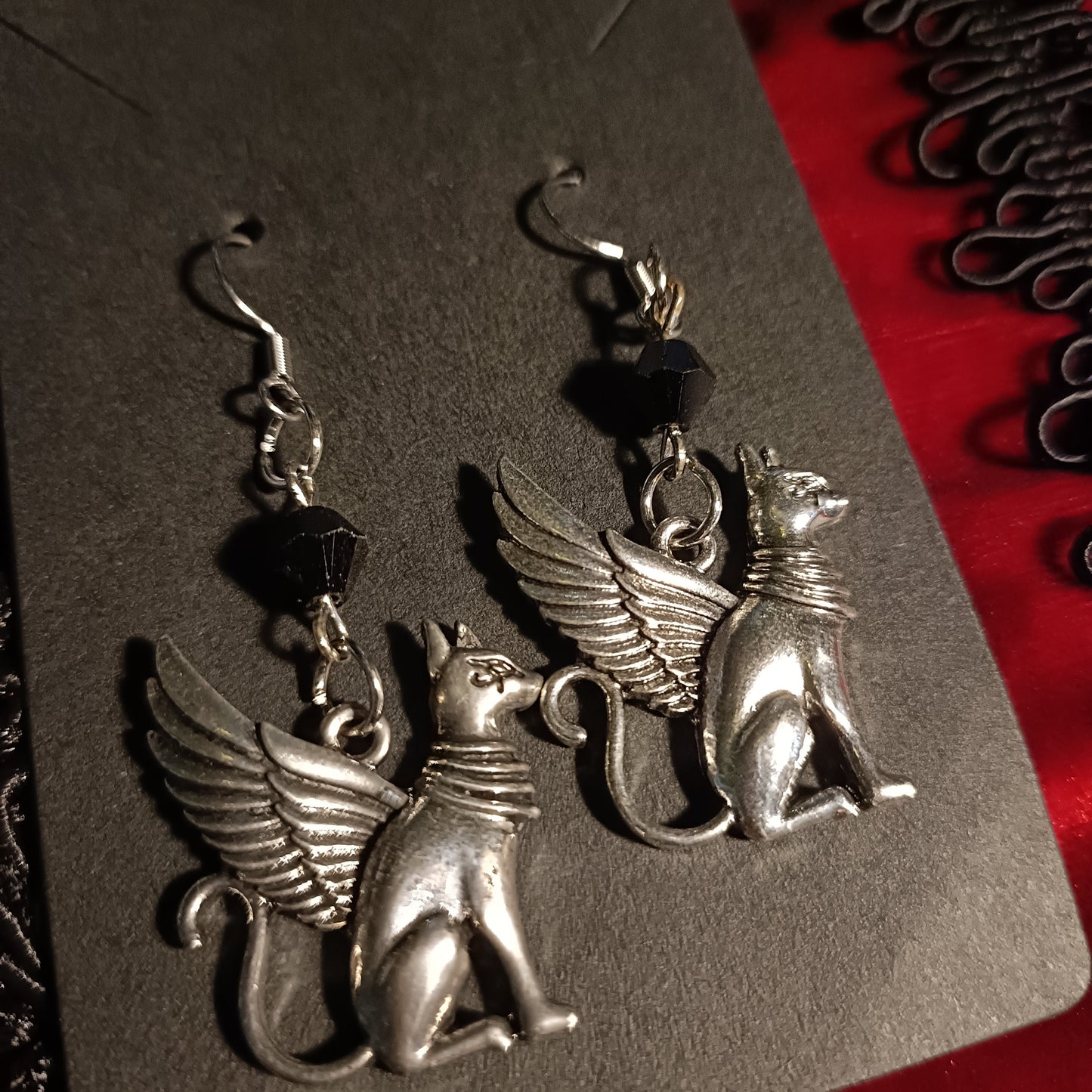 Egyptian Cat Goddess Earrings Bastet