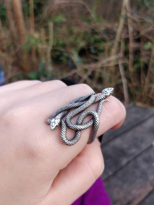 Entwined Snake Ring