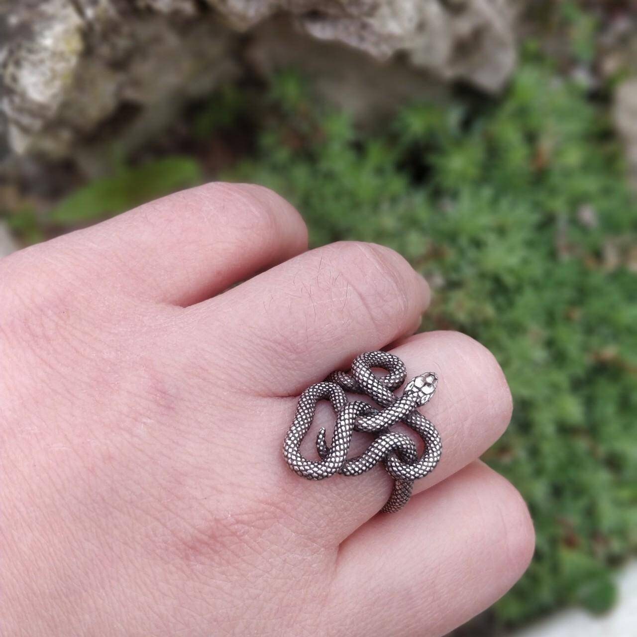 Entwined Snake Ring Small Version