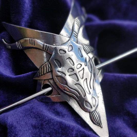 Baphomet hair barrette