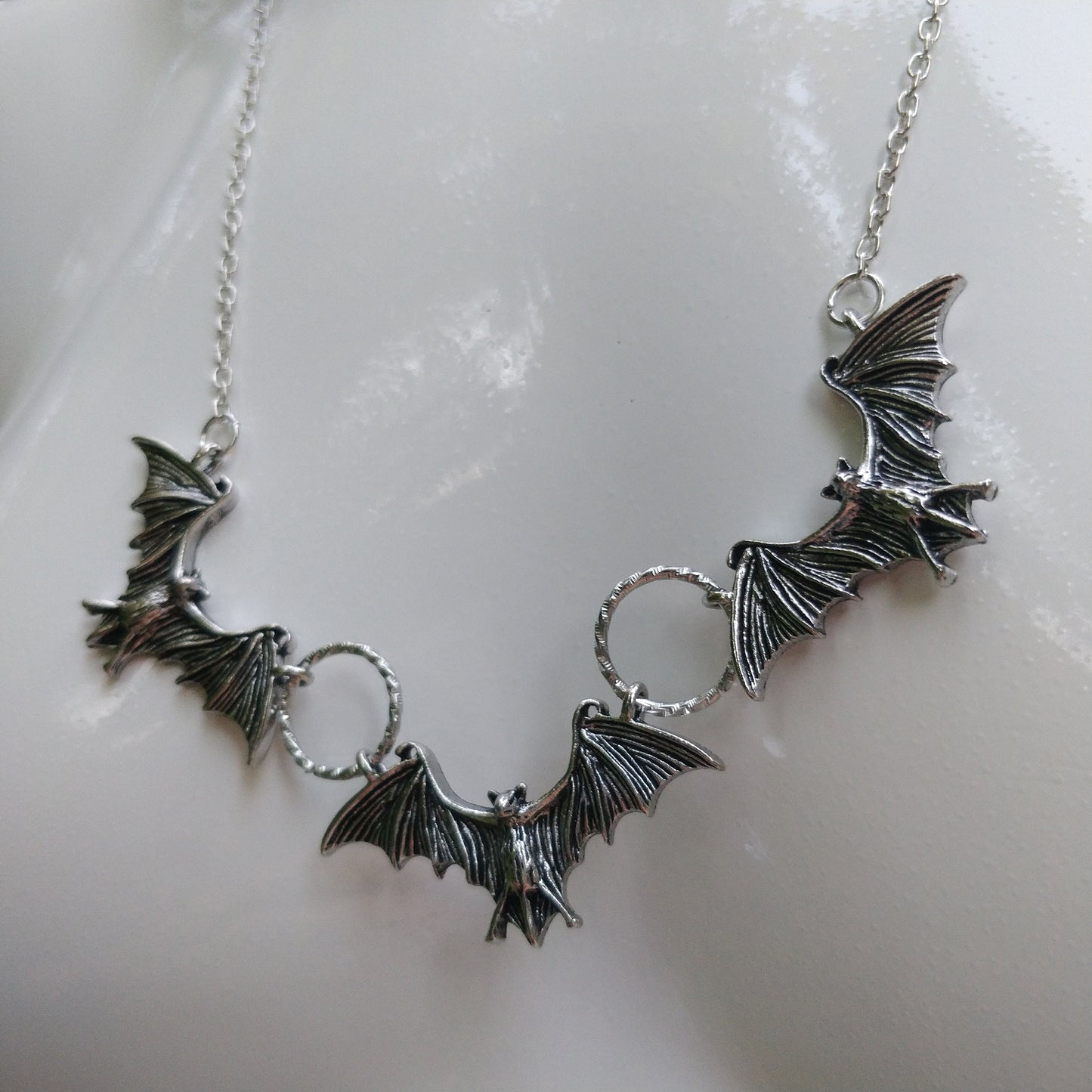 Gothic Bat Necklace