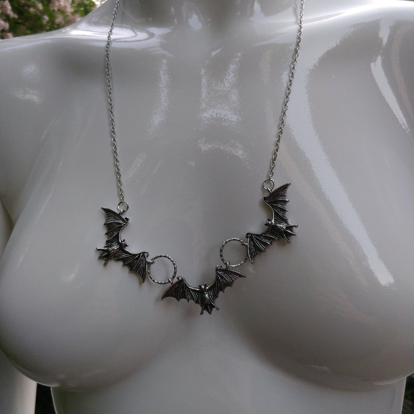 Gothic Bat Necklace