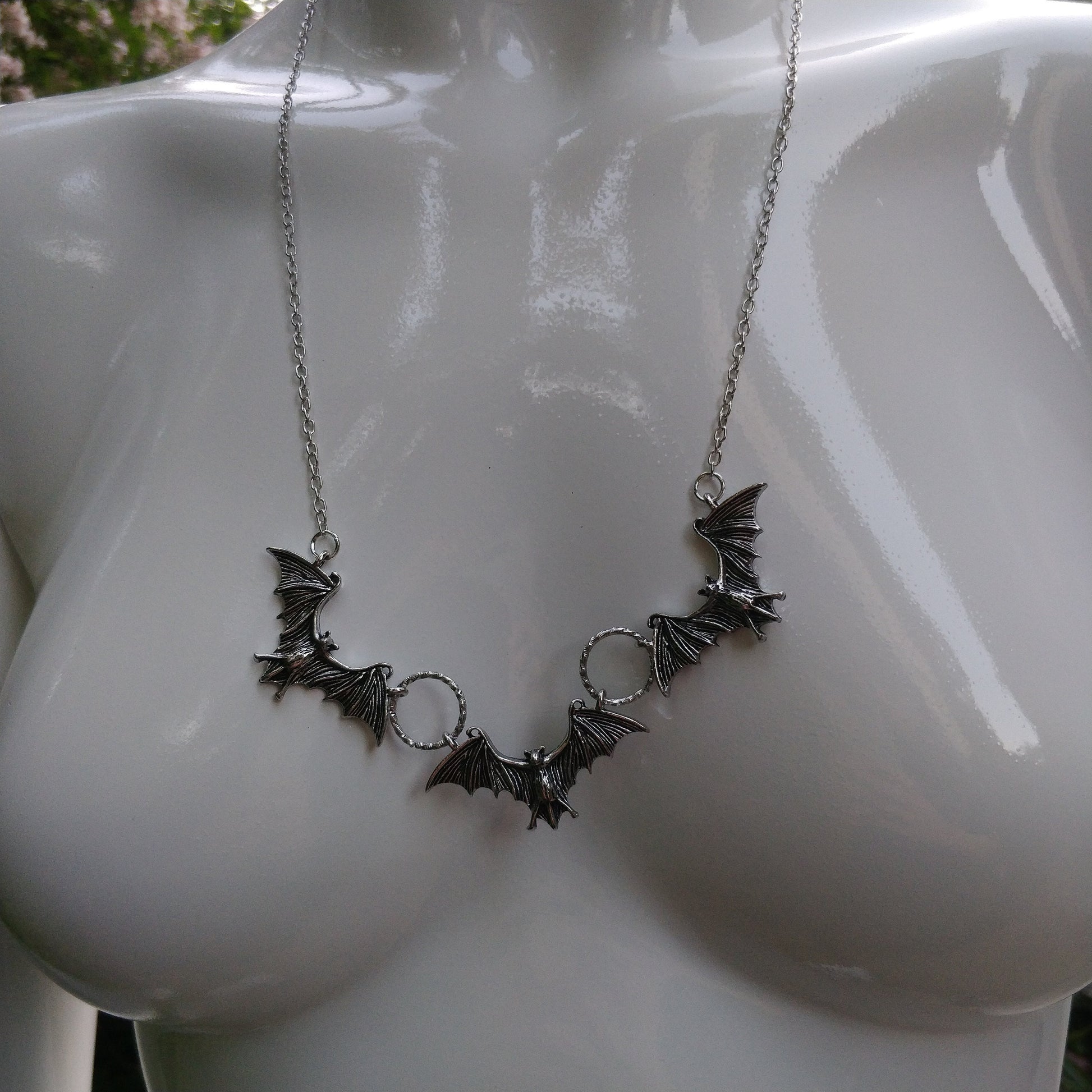 Gothic Bat Necklace