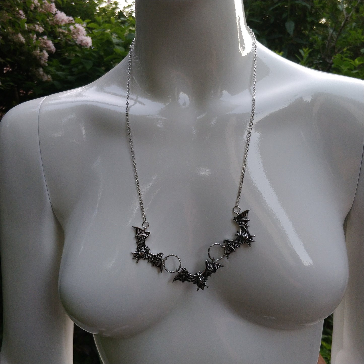 Gothic Bat Necklace
