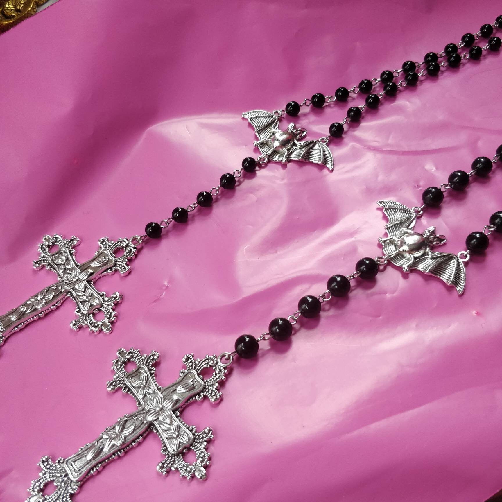 Gothic Rosary BIG BEAD VERSION/ Large