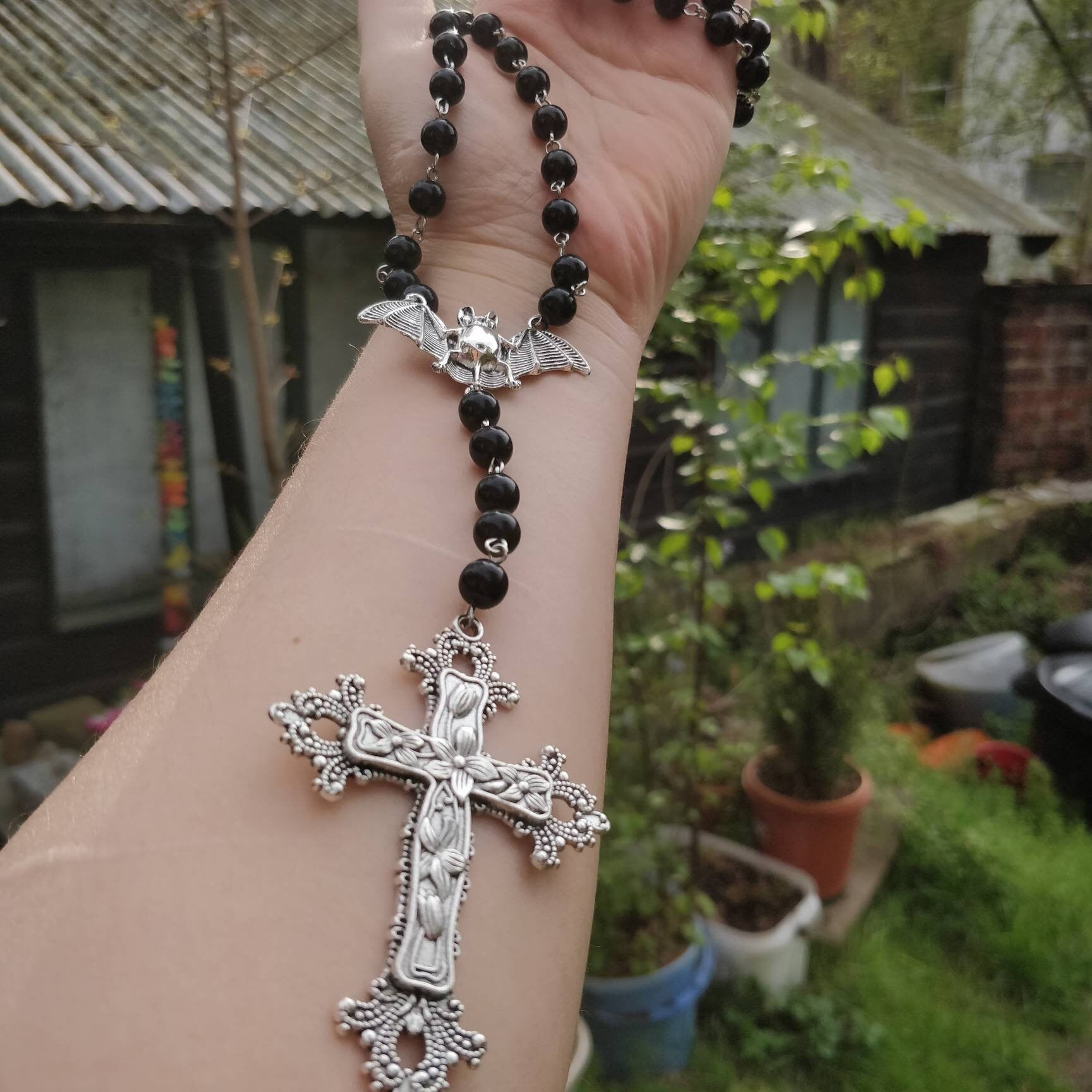 Gothic Rosary BIG BEAD VERSION/ Large