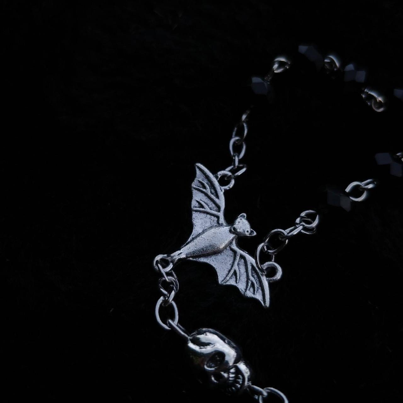 Gothic Rosary - Skulls and Bats