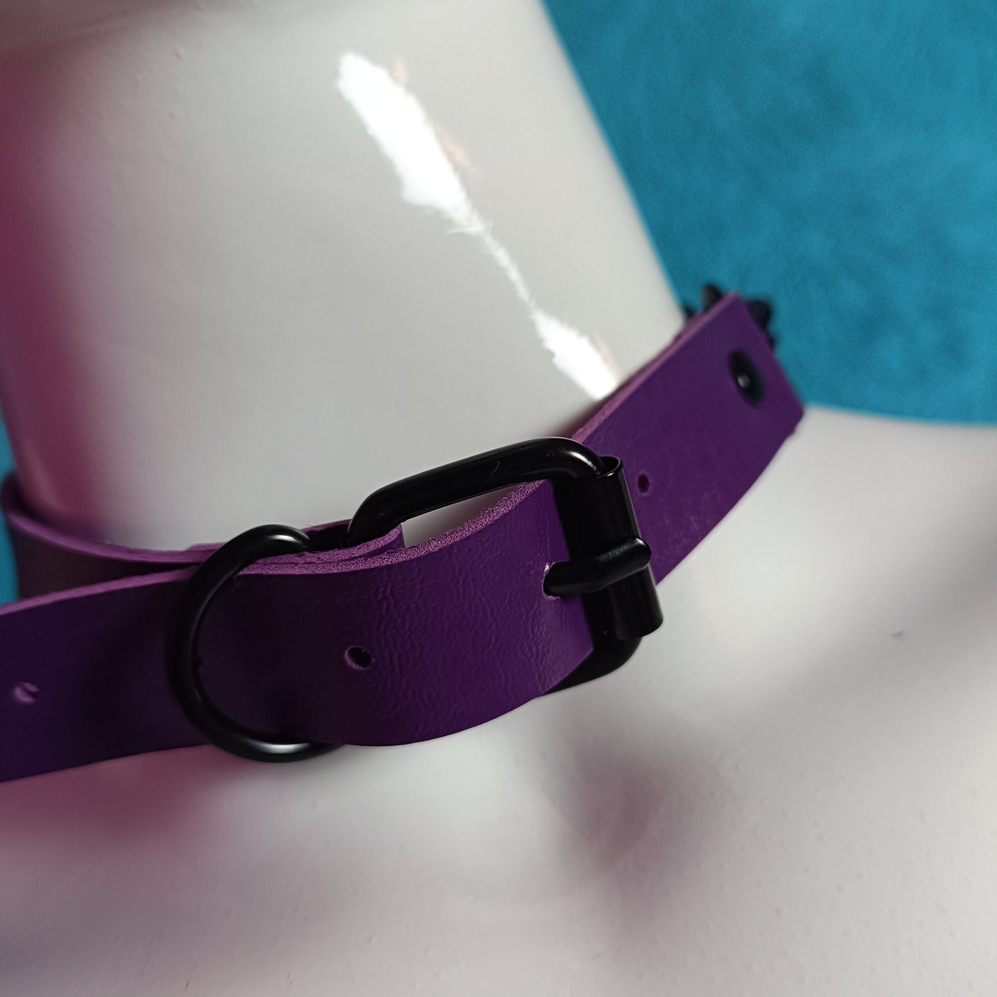 Heart Chain Choker - Choke Chain Version!! Purple