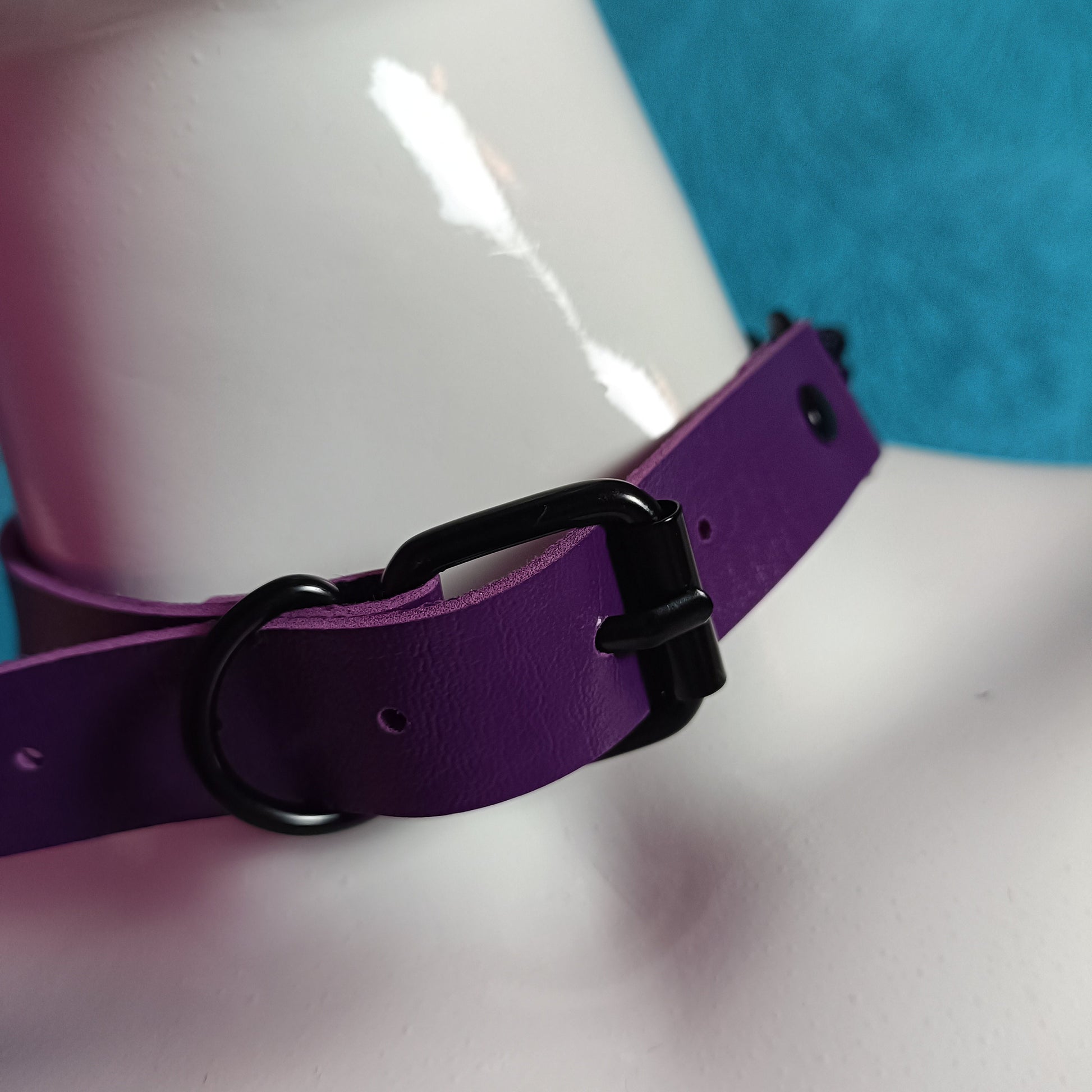 Heart Chain Choker - Choke Chain Version!! Purple