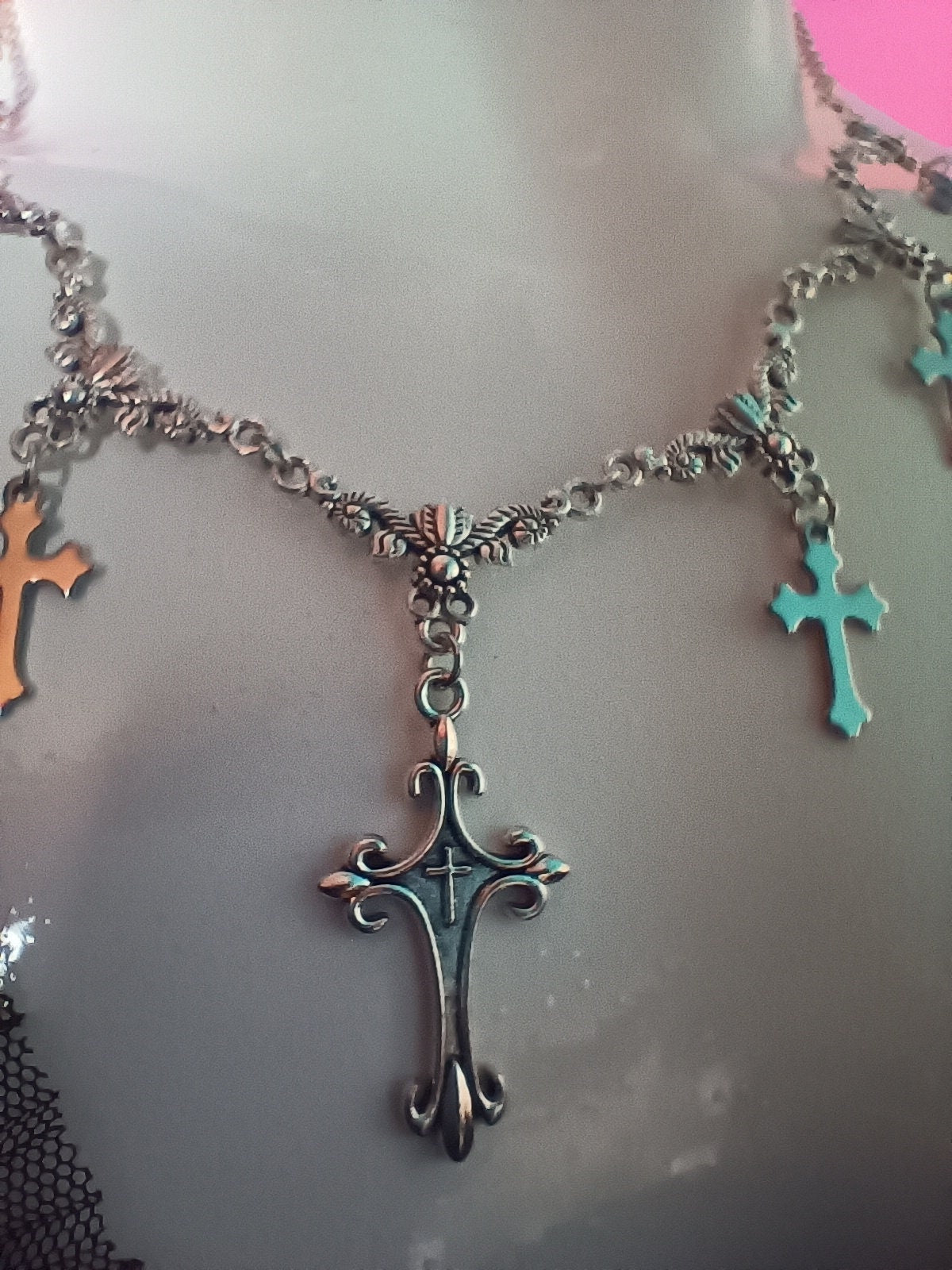 Intricate Gothic Crucifix Necklace