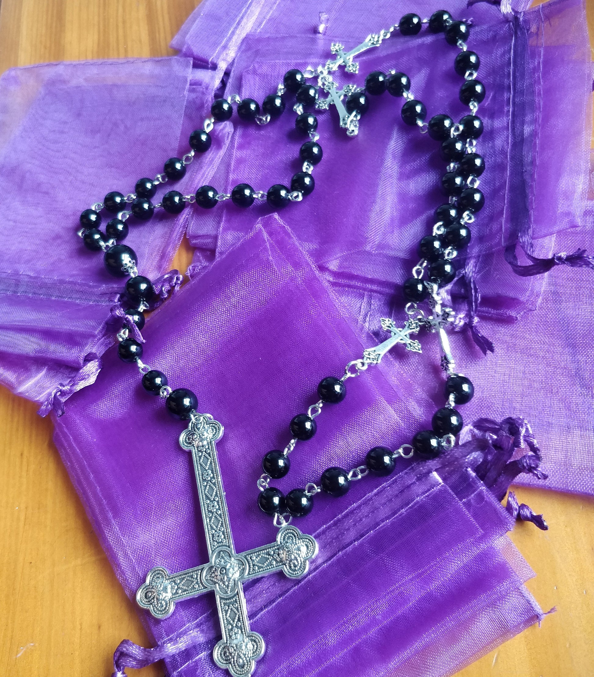 Inverted Crucifix Rosary