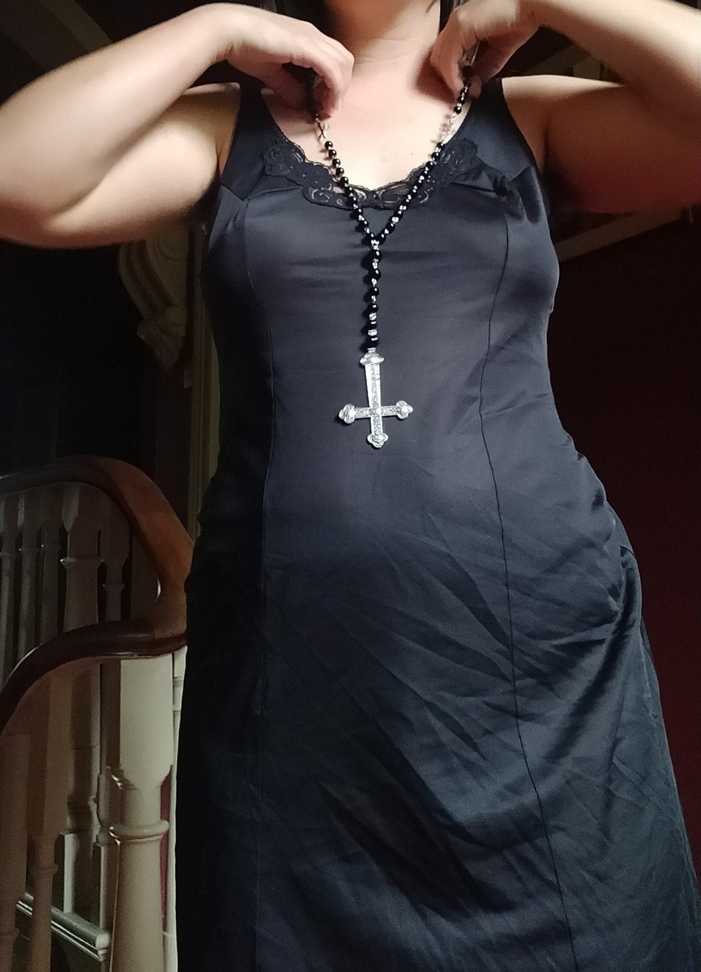 Inverted Crucifix Rosary