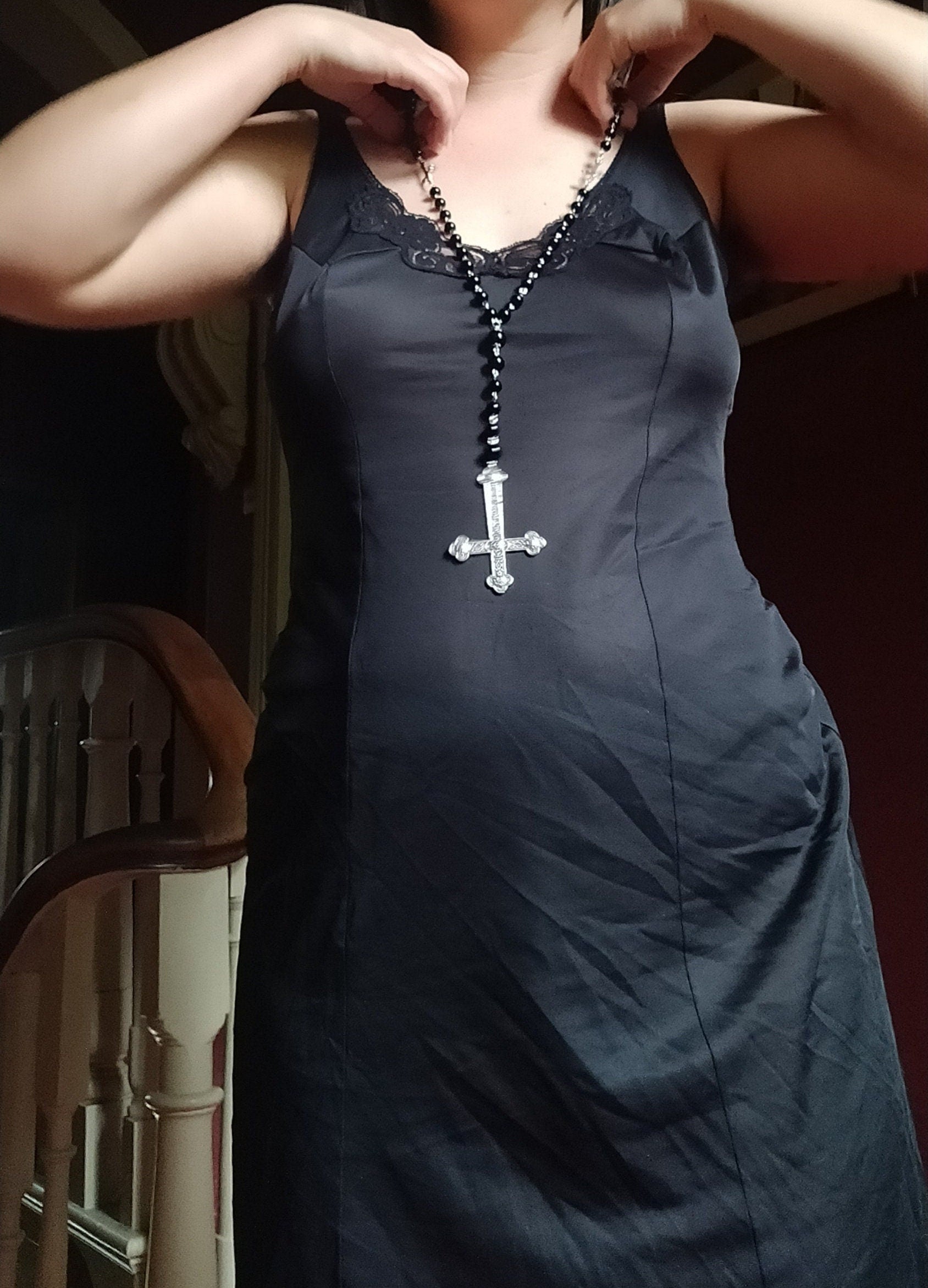 Inverted Crucifix Rosary