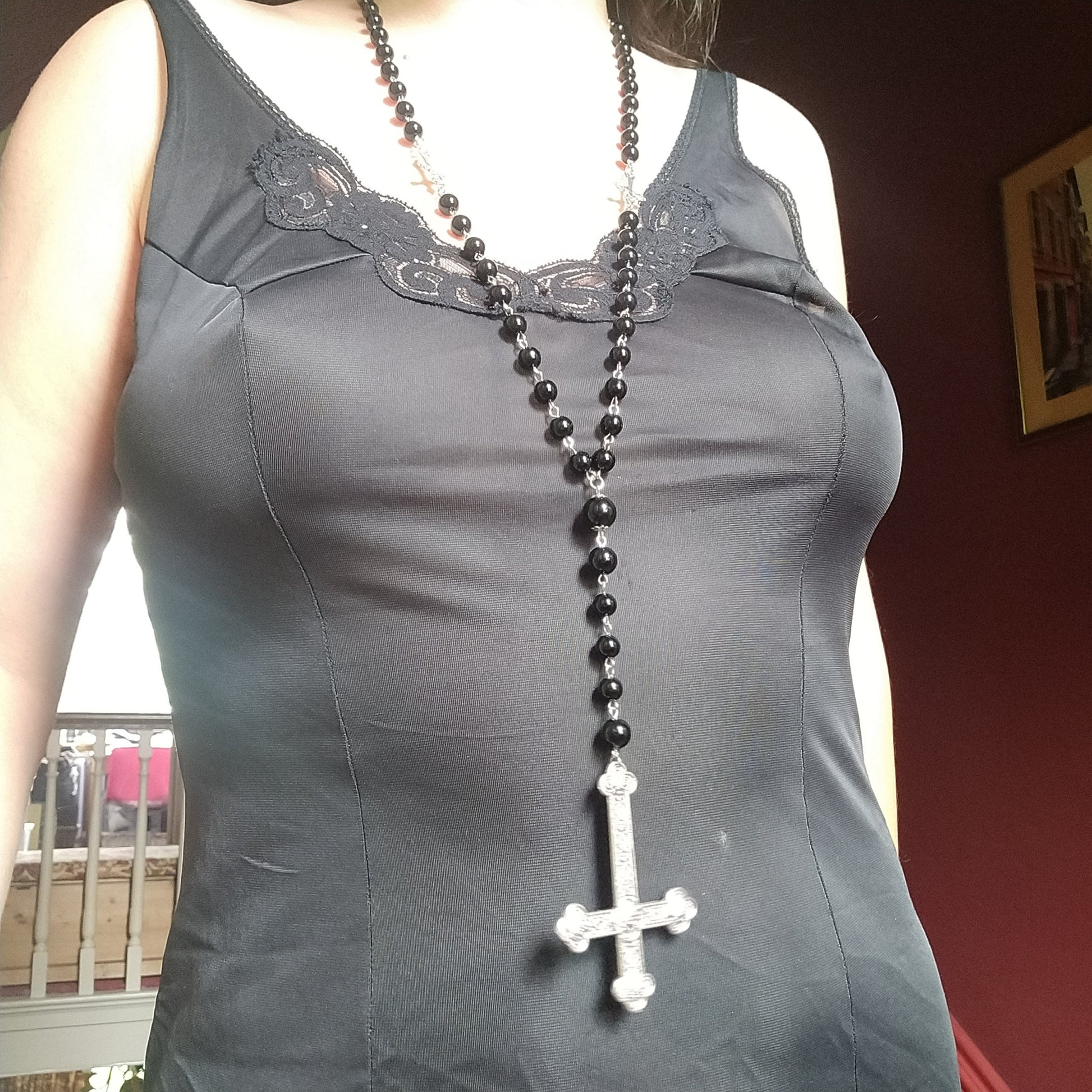 Inverted Crucifix Rosary